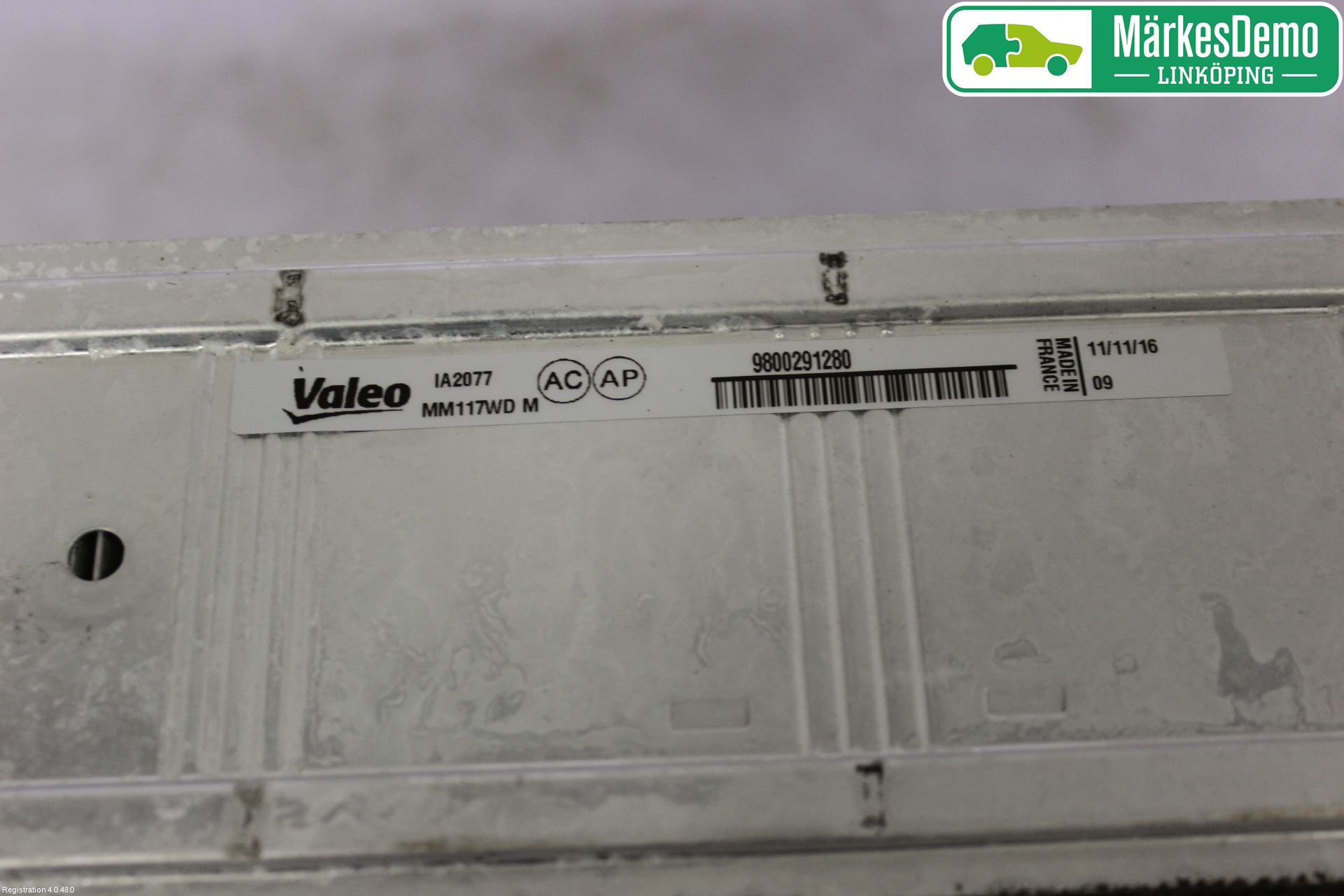 Citroen BERLINGO 08-18 Laddluft-Intercooler Kyl