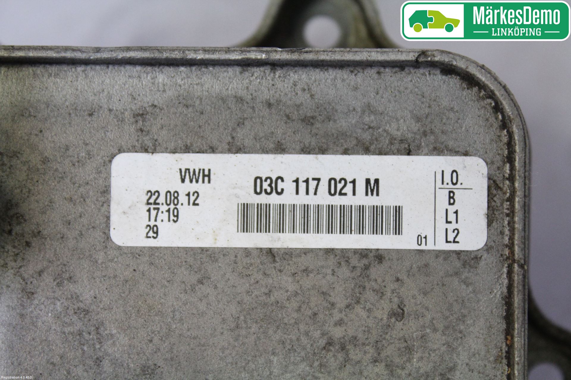 Volkswagen VW PASSAT 11-14 Oljekylare Motor
