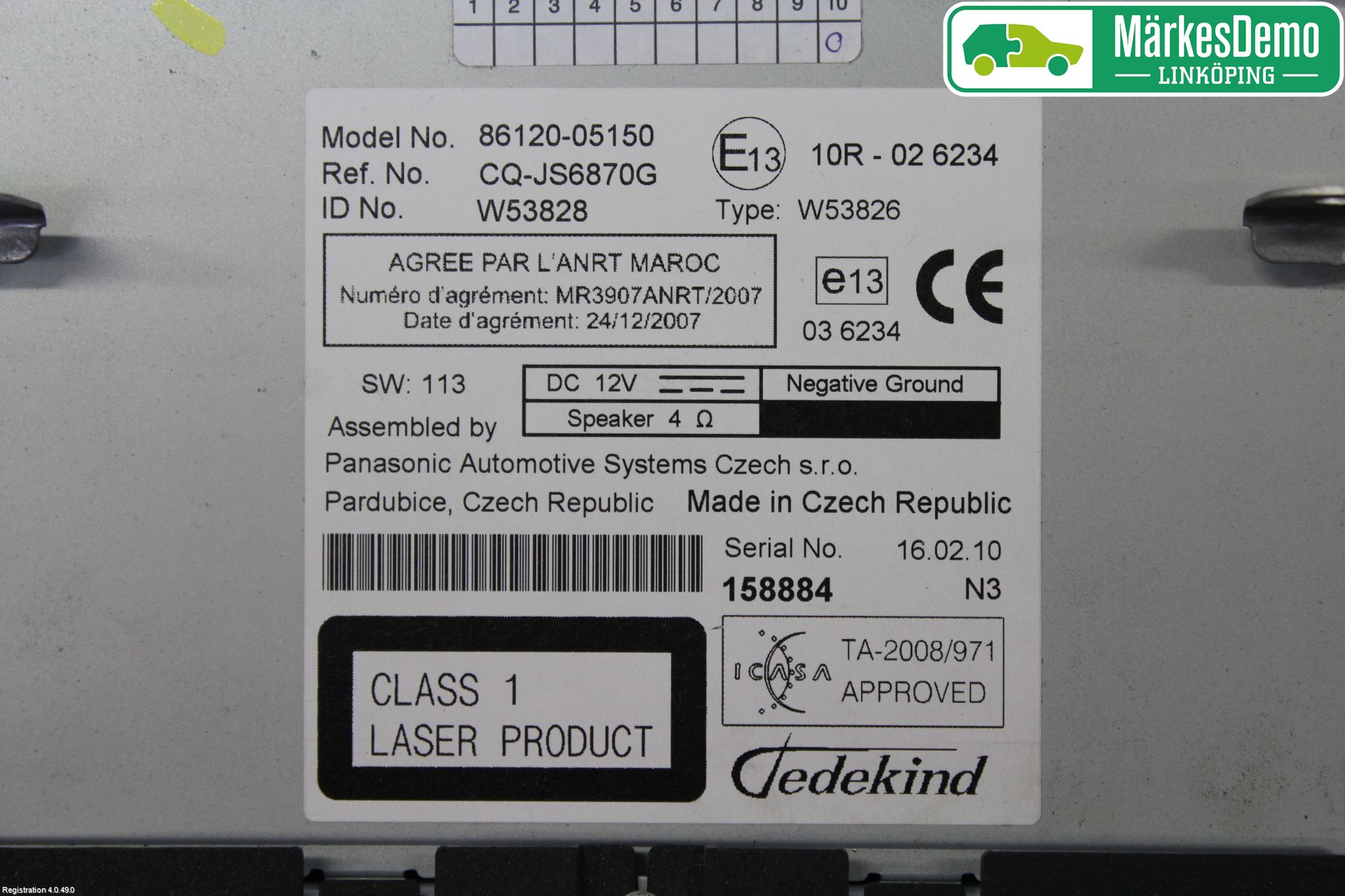 Toyota AVENSIS 09-15 Cd Radio - Multimediapanel