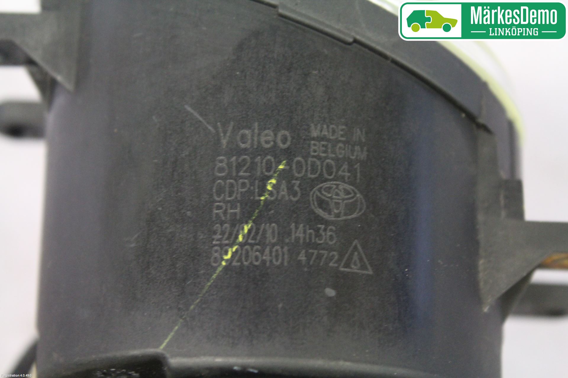 Toyota AVENSIS 09-15 Dimljus-Varselljus Fram