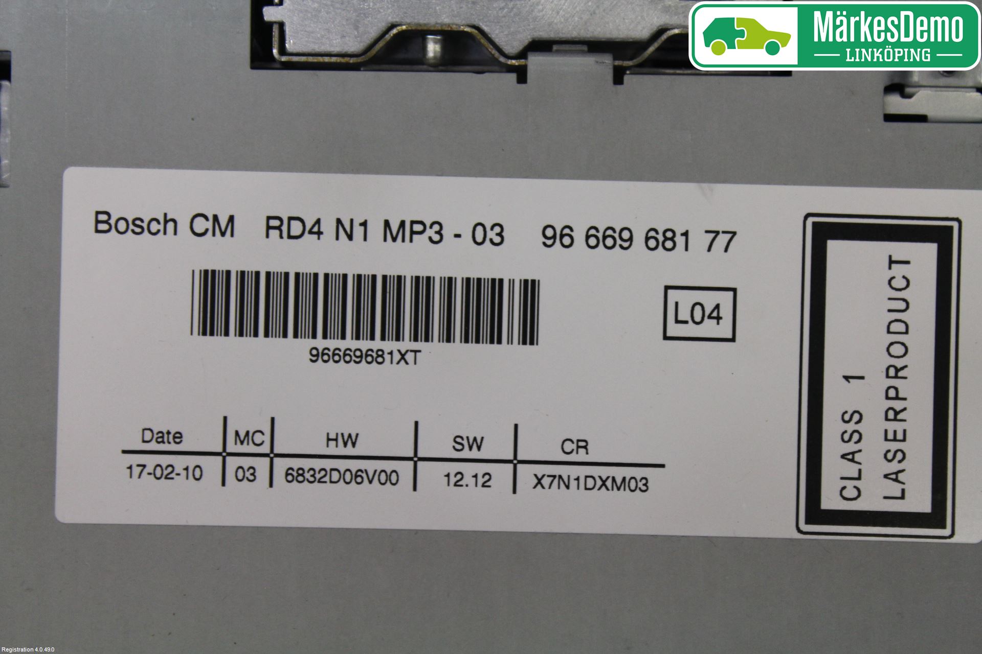 Peugeot PARTNER 08-15 Cd Radio - Multimediapanel