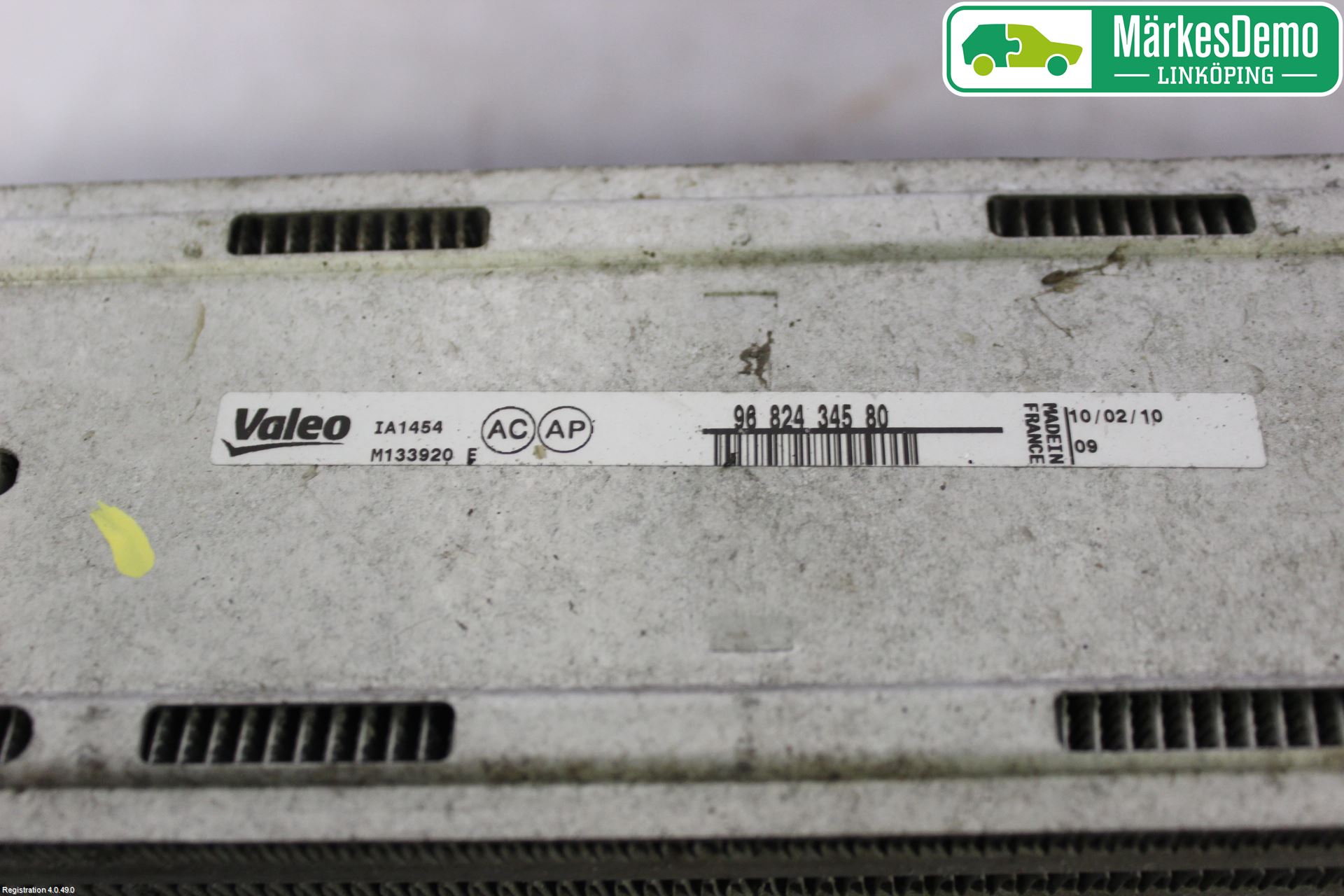 Peugeot PARTNER 08-15 Laddluft-Intercooler Kyl