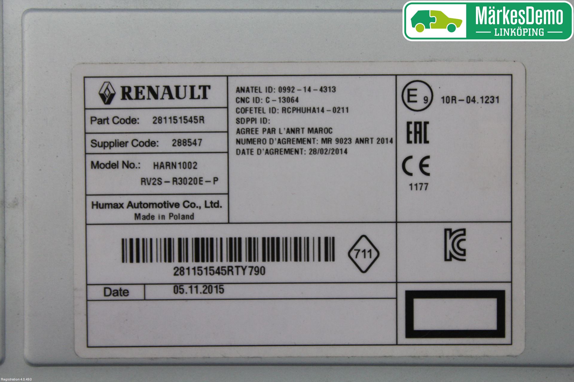 Mercedes-Benz MB CITAN (W415) 13-21 Cd Radio - Multimediapanel