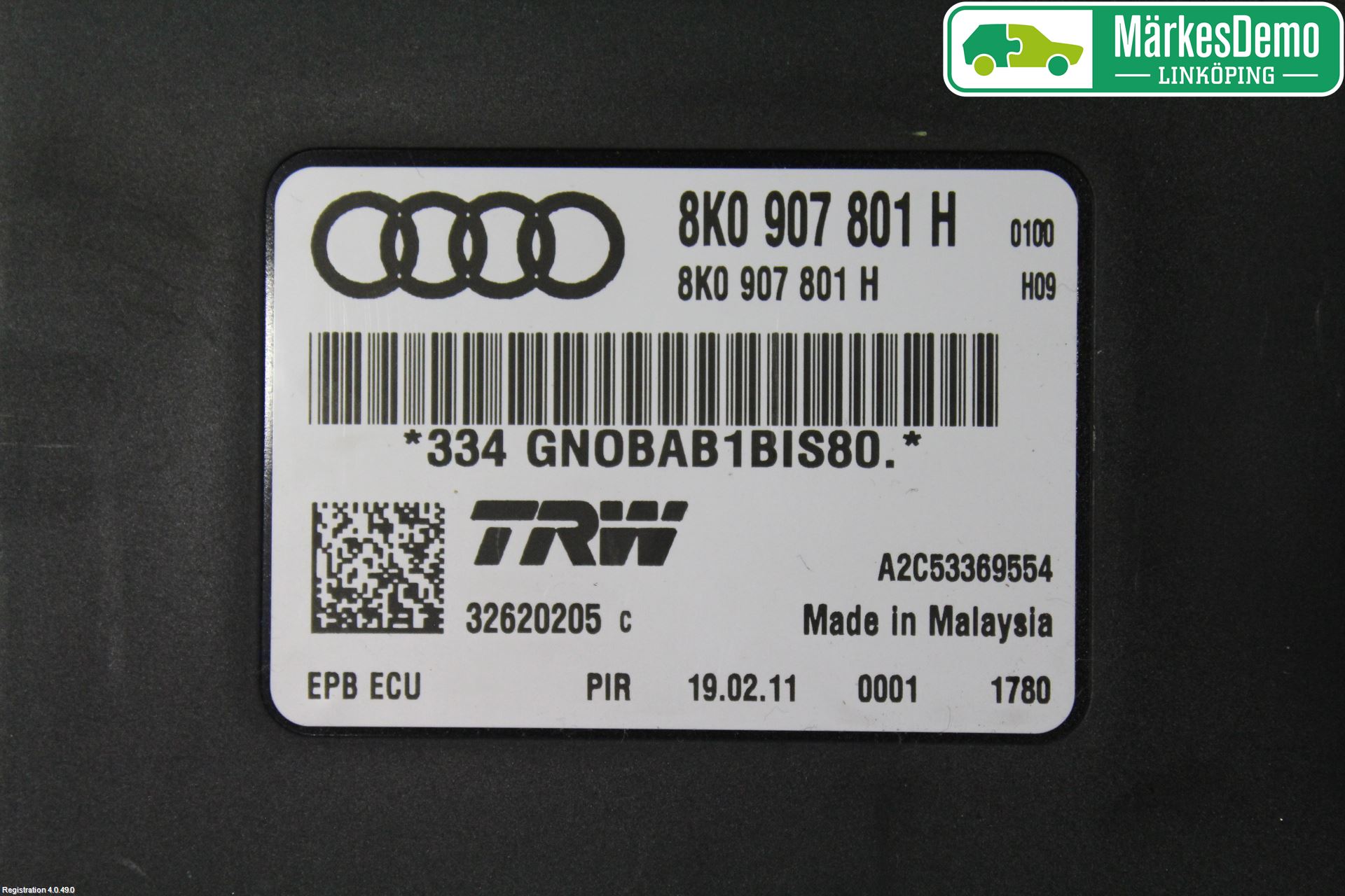 Audi A5 07-16 Styrenhet Parkbroms Epb