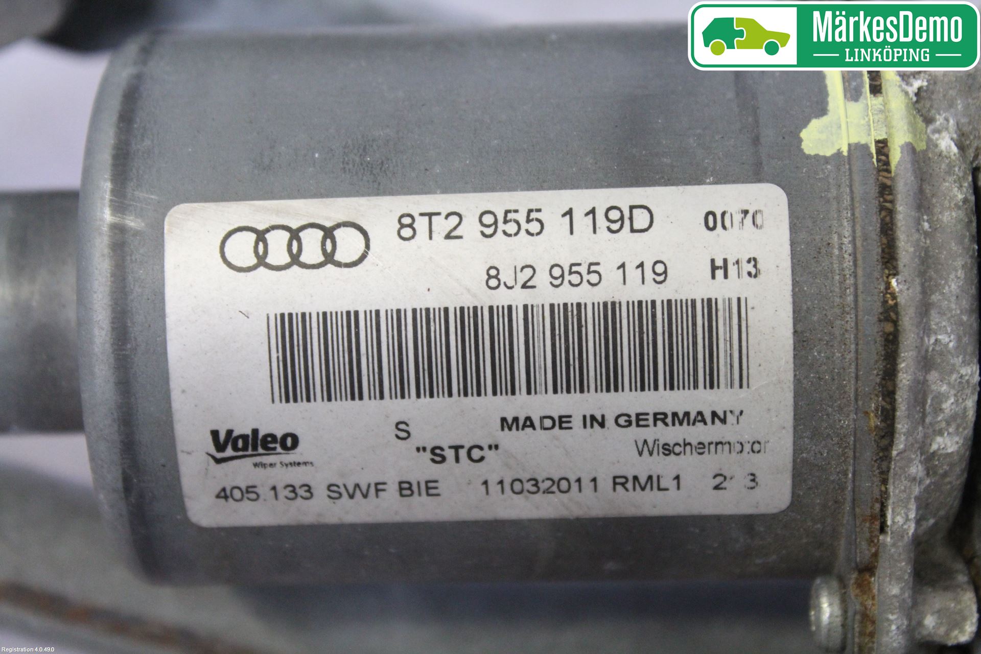 Audi A5 07-16 Torkarmekanism Vindruta