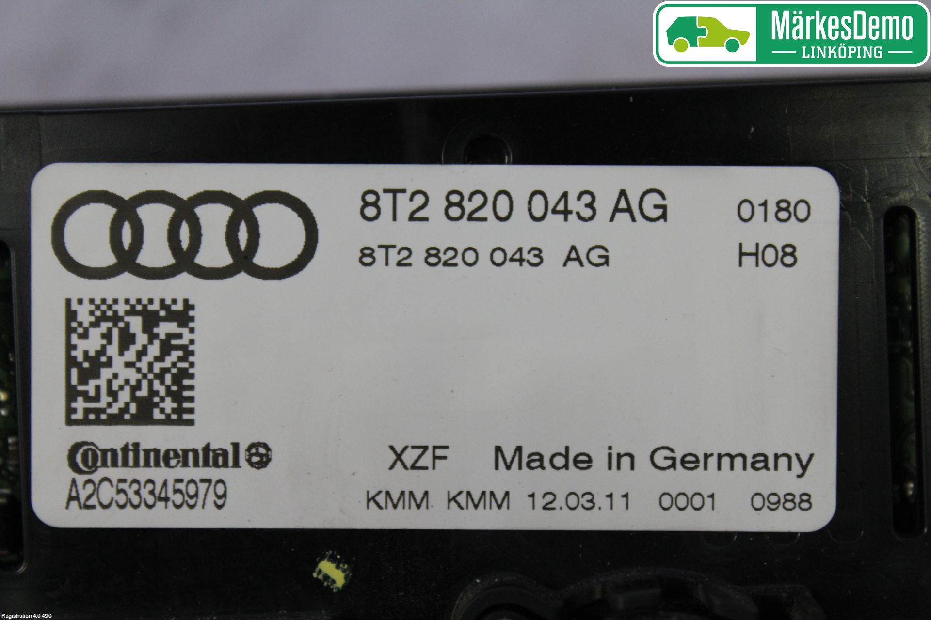 Audi A5 07-16 Ac Styrenhet Ac Manöveren