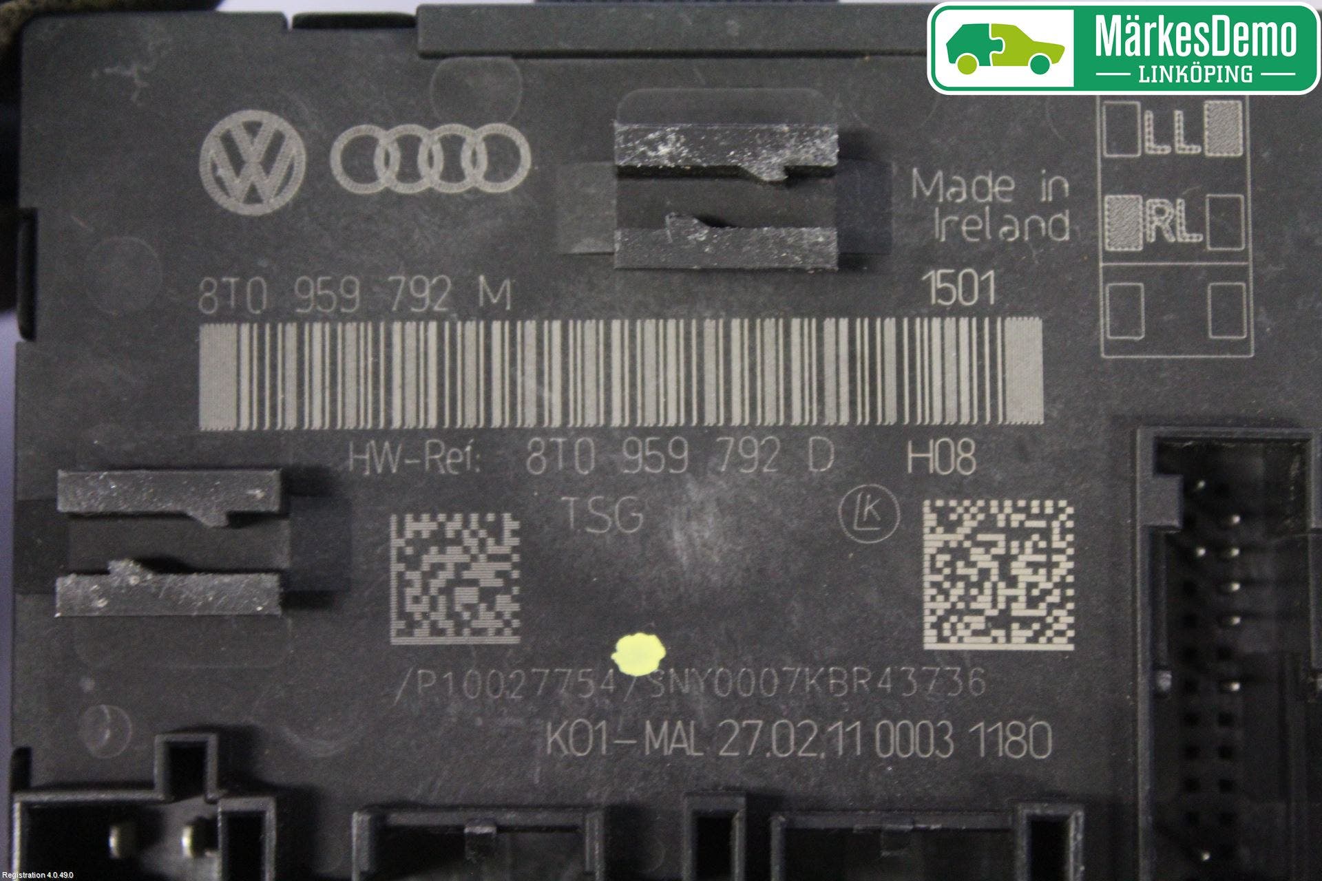 Audi A5 07-16 Styrenhet Dörr