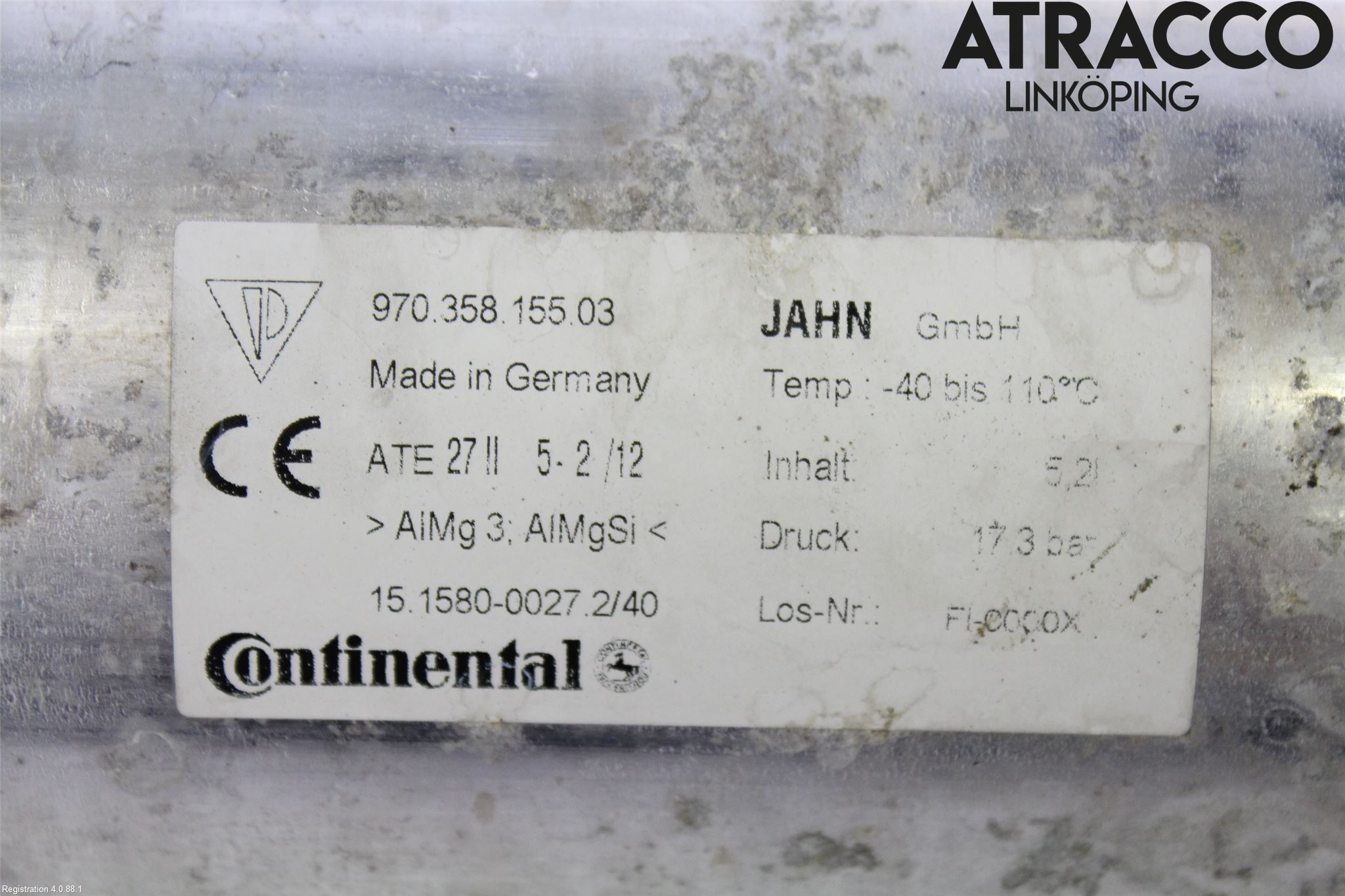 Porsche PANAMERA 09- Nivå/Luftförändring Trycktank