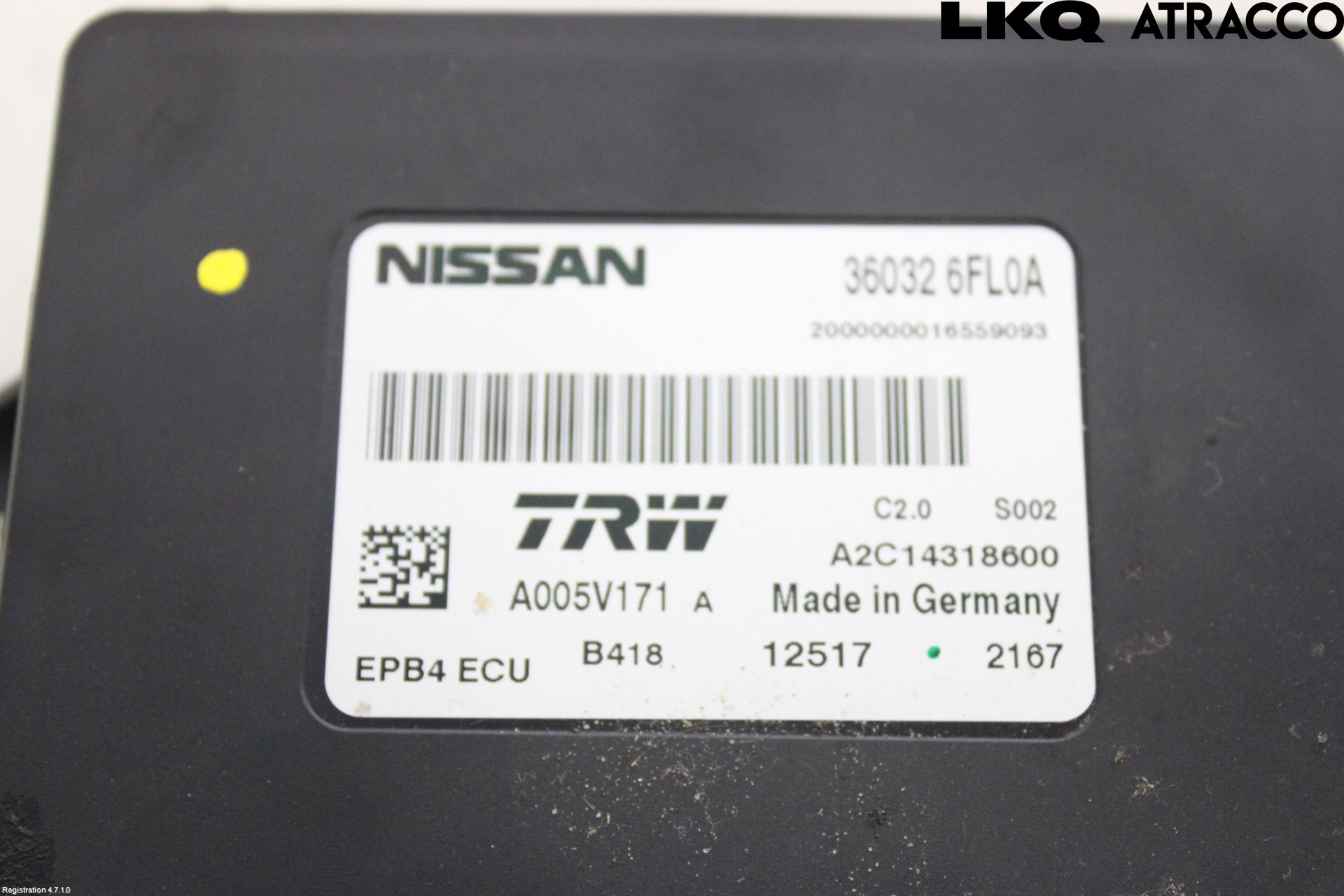 Nissan X-TRAIL 14-21 Styrenhet Parkbroms Epb