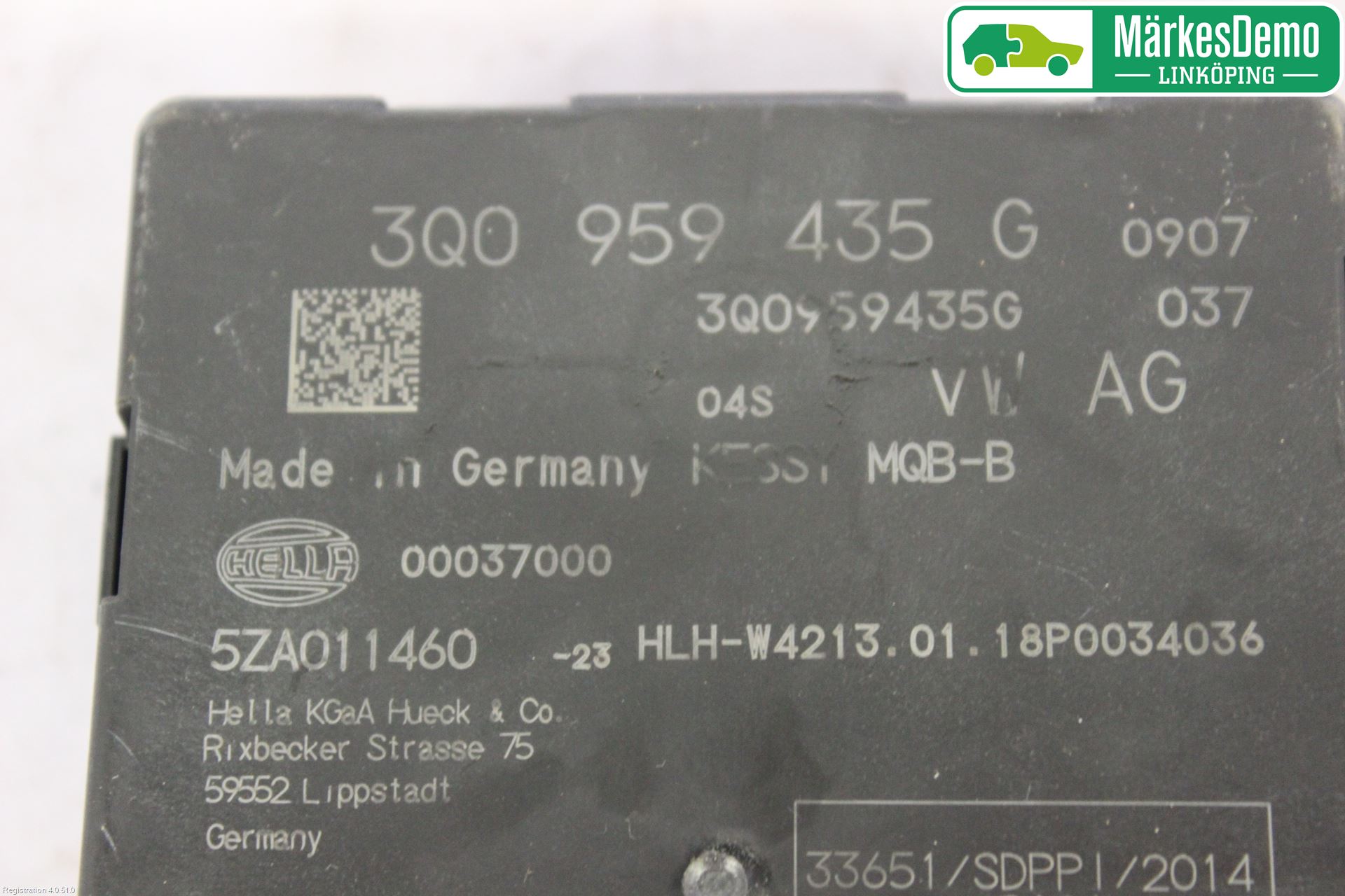 Volkswagen VW PASSAT 15-19 Styrenhet Nyckellöst System