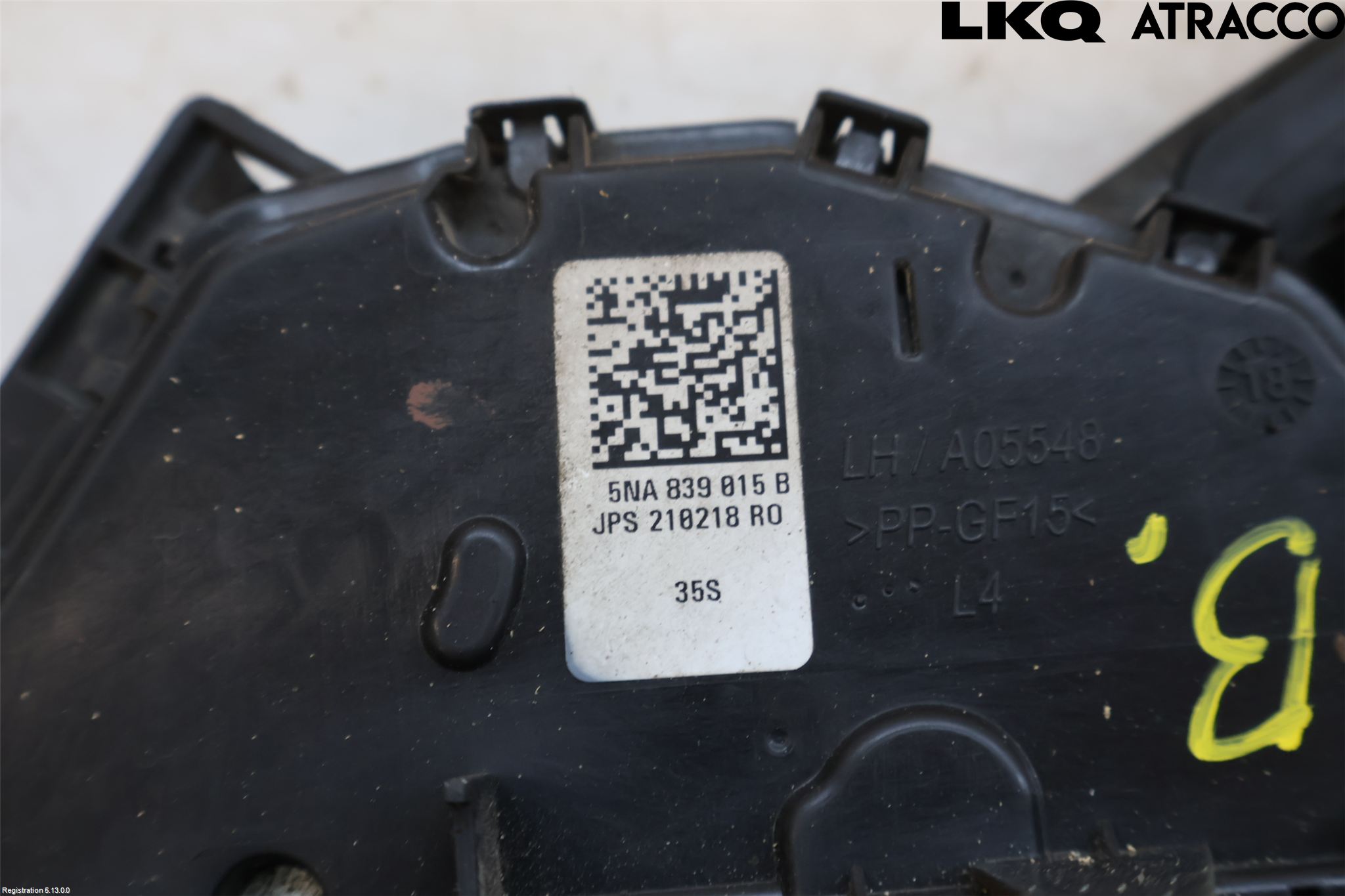 Volkswagen VW PASSAT 15-19 Låskista-Dörrlås