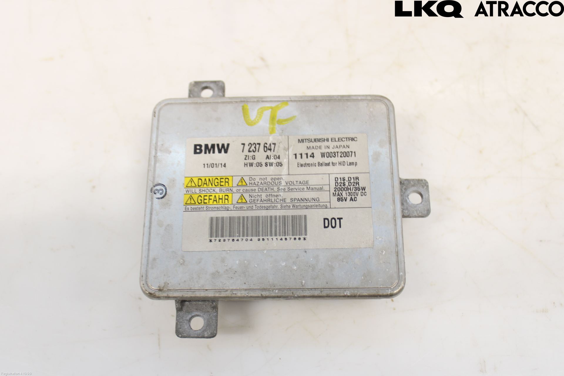 BMW 5 F10/F11/F18 09-17 Styrenhet Strålkastare