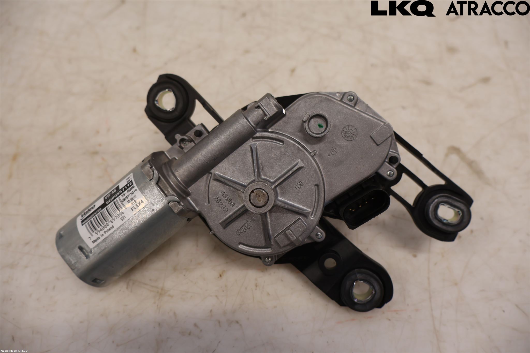 Volkswagen VW GOLF / E-GOLF VII 13-20 Torkarmotor Baklucka