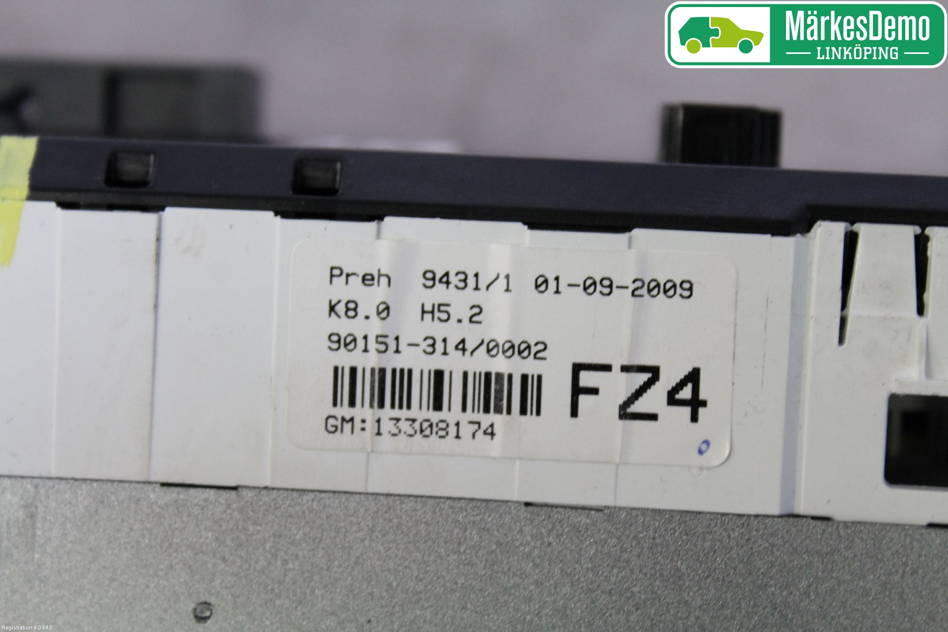 Opel ASTRA H 04-12 Ac Styrenhet Ac Manöveren