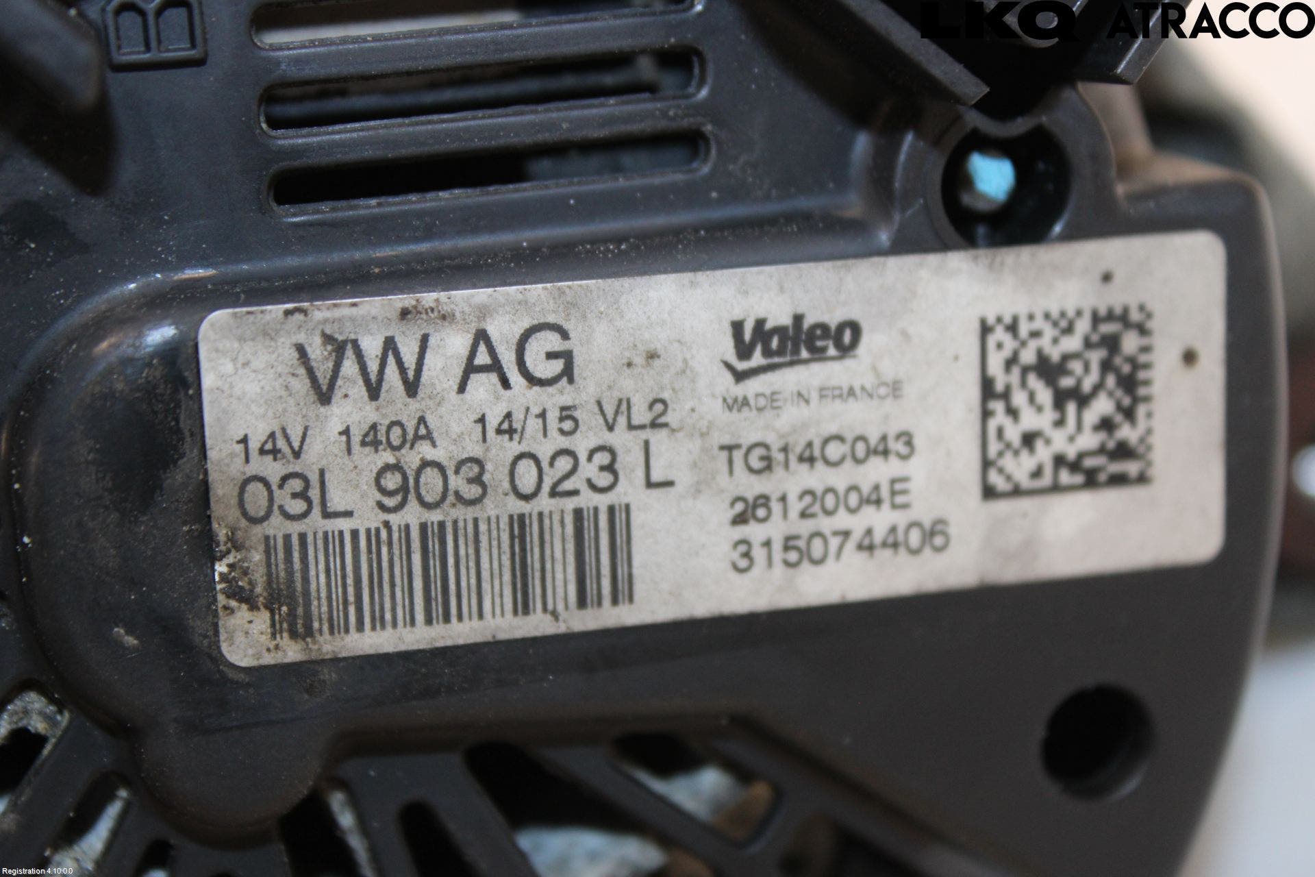 Volkswagen VW PASSAT 15-19 Generator