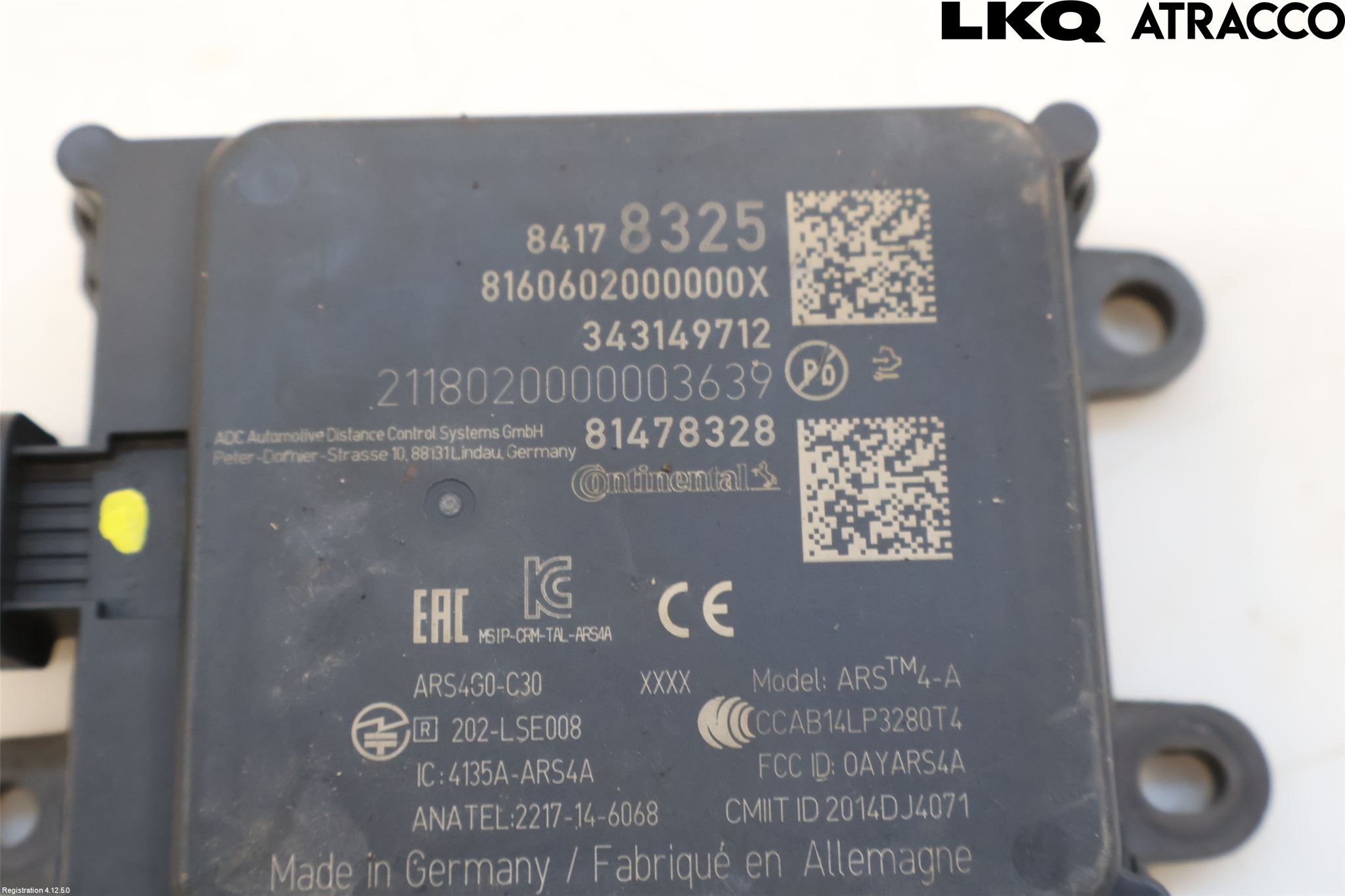 Opel INSIGNIA 17- Sensor Aktivt Kollisionsskydd