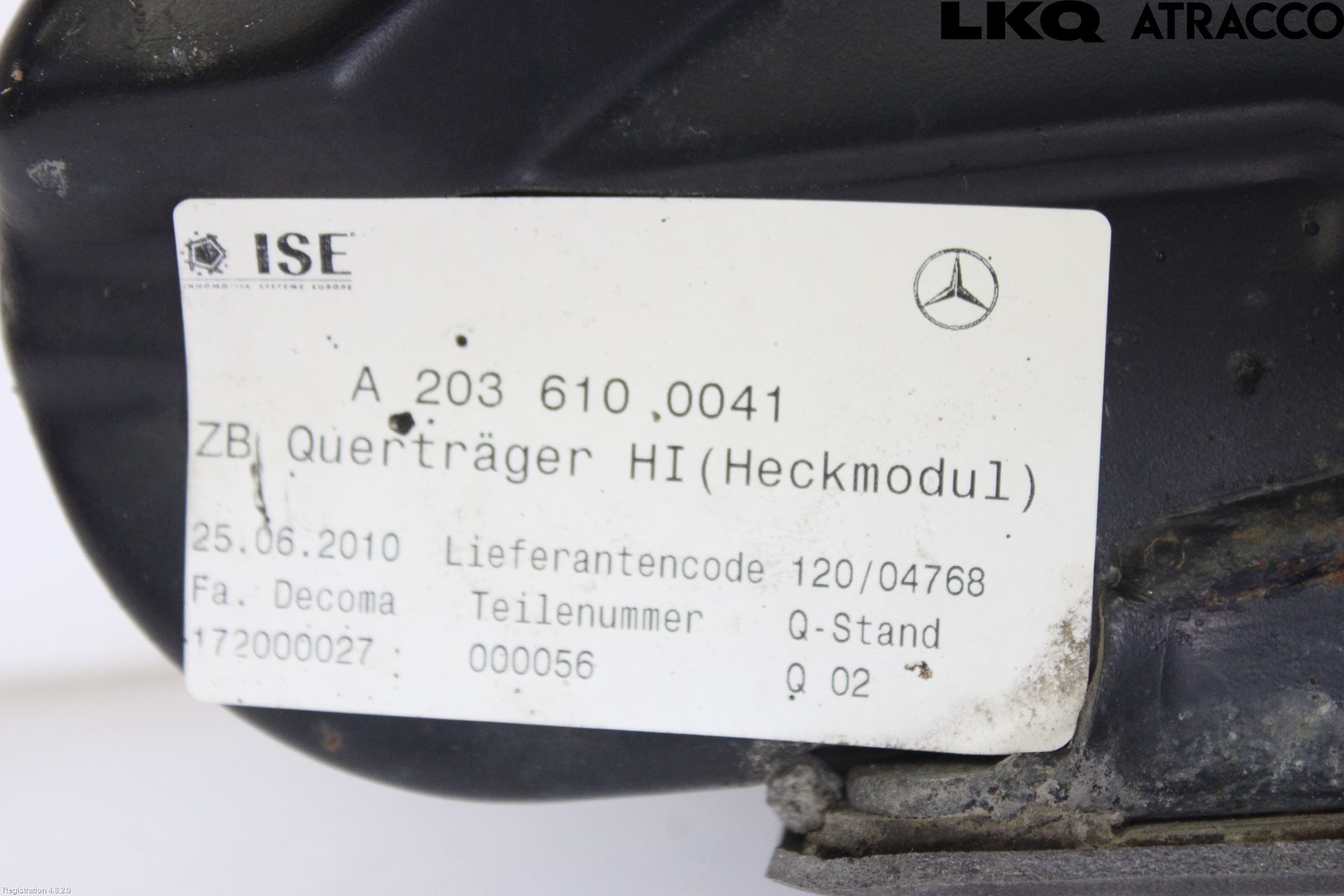 Mercedes-Benz MB CLC-KLASS (CL203) 08-11 Stötfångarbalk Bak