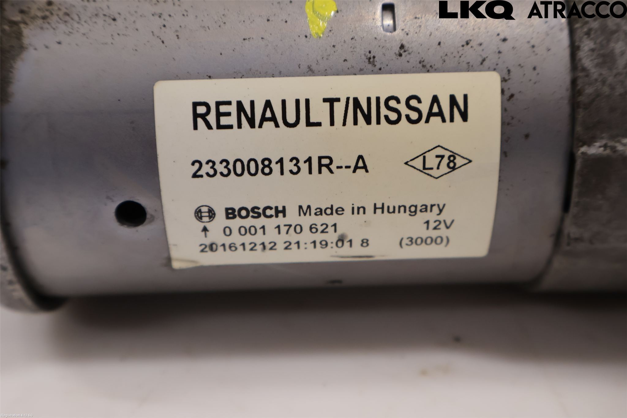 Nissan QASHQAI 14-17 Startmotor Diesel