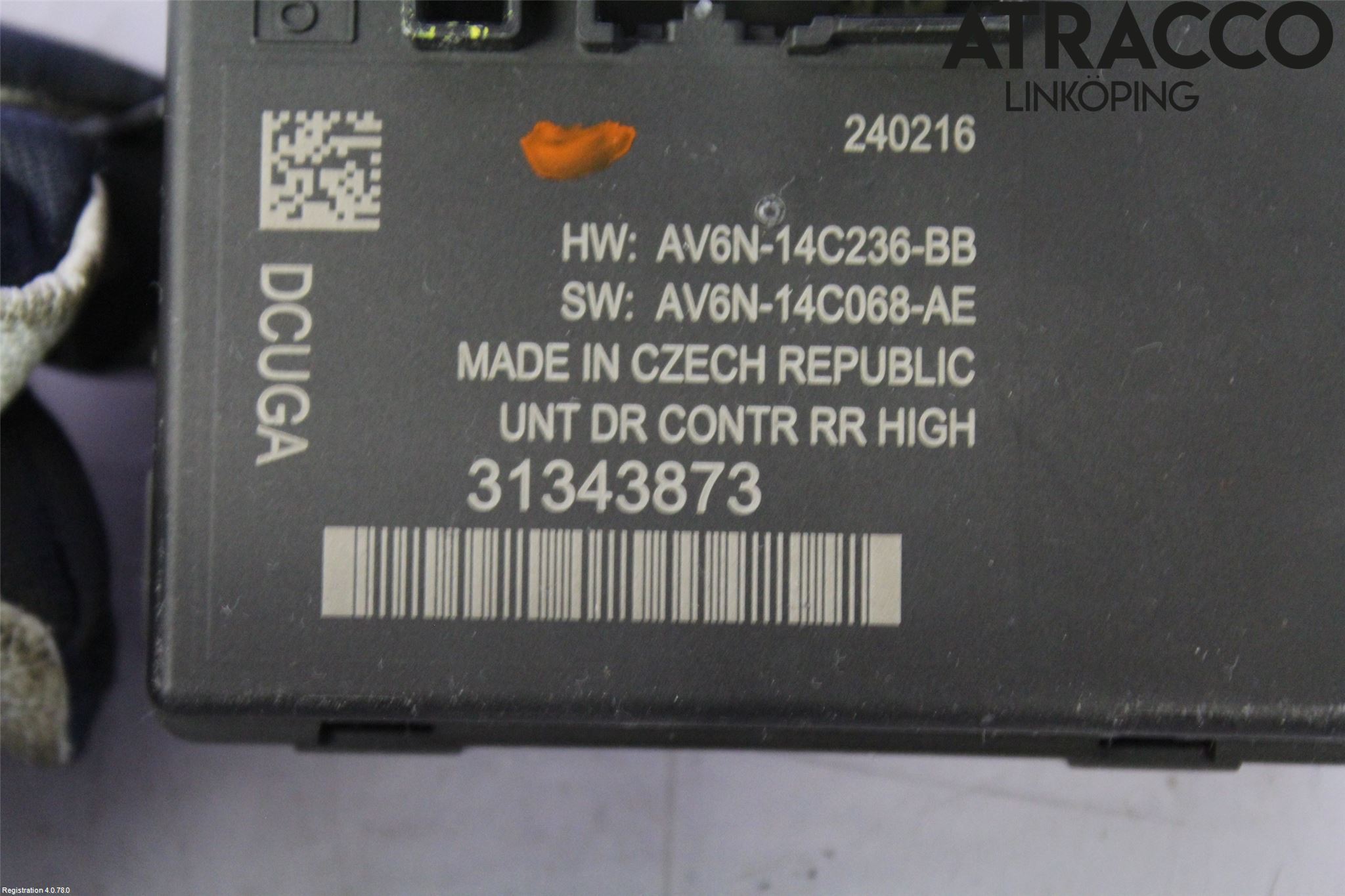 Volvo V40 12-19 Styrenhet Dörr