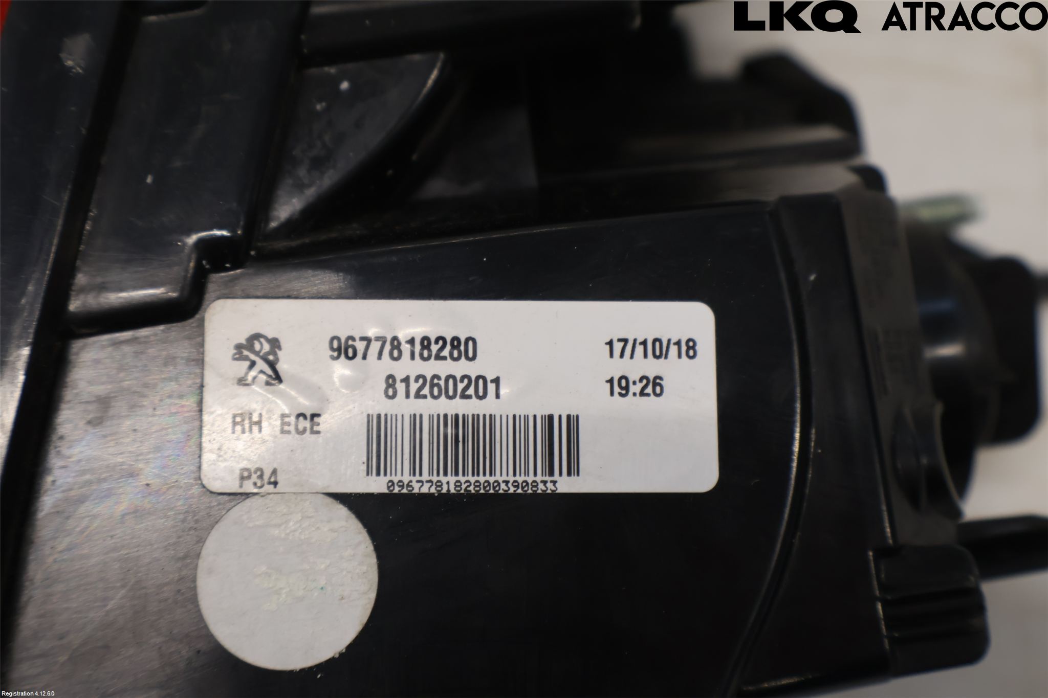 Peugeot 308 14-21 Bakljus Lucka Hö