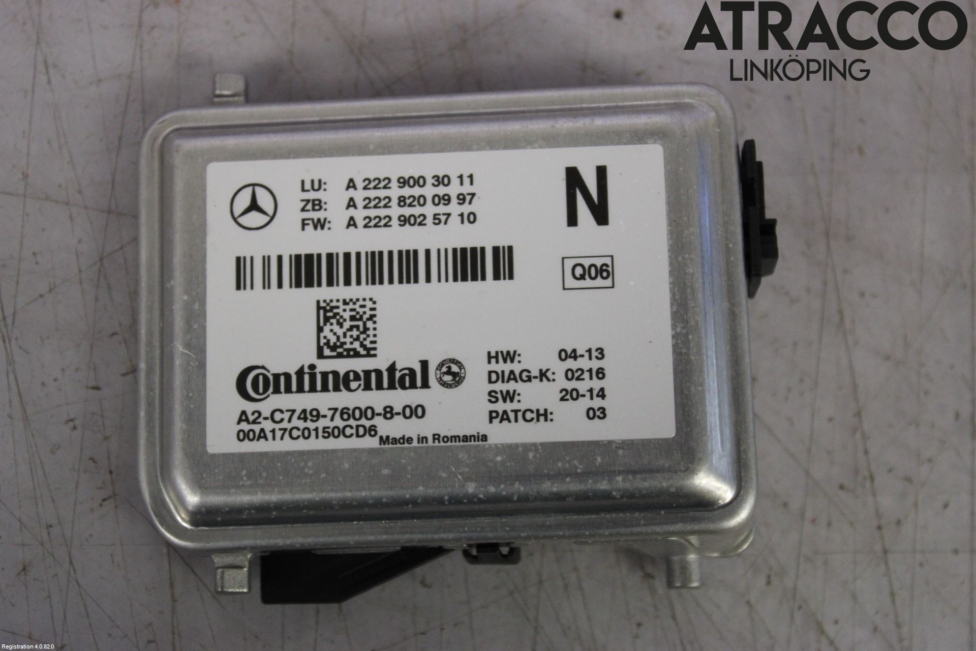Mercedes-Benz MB C-KLASS (W205) 14-21 Sensor Aktivt Kollisionsskydd