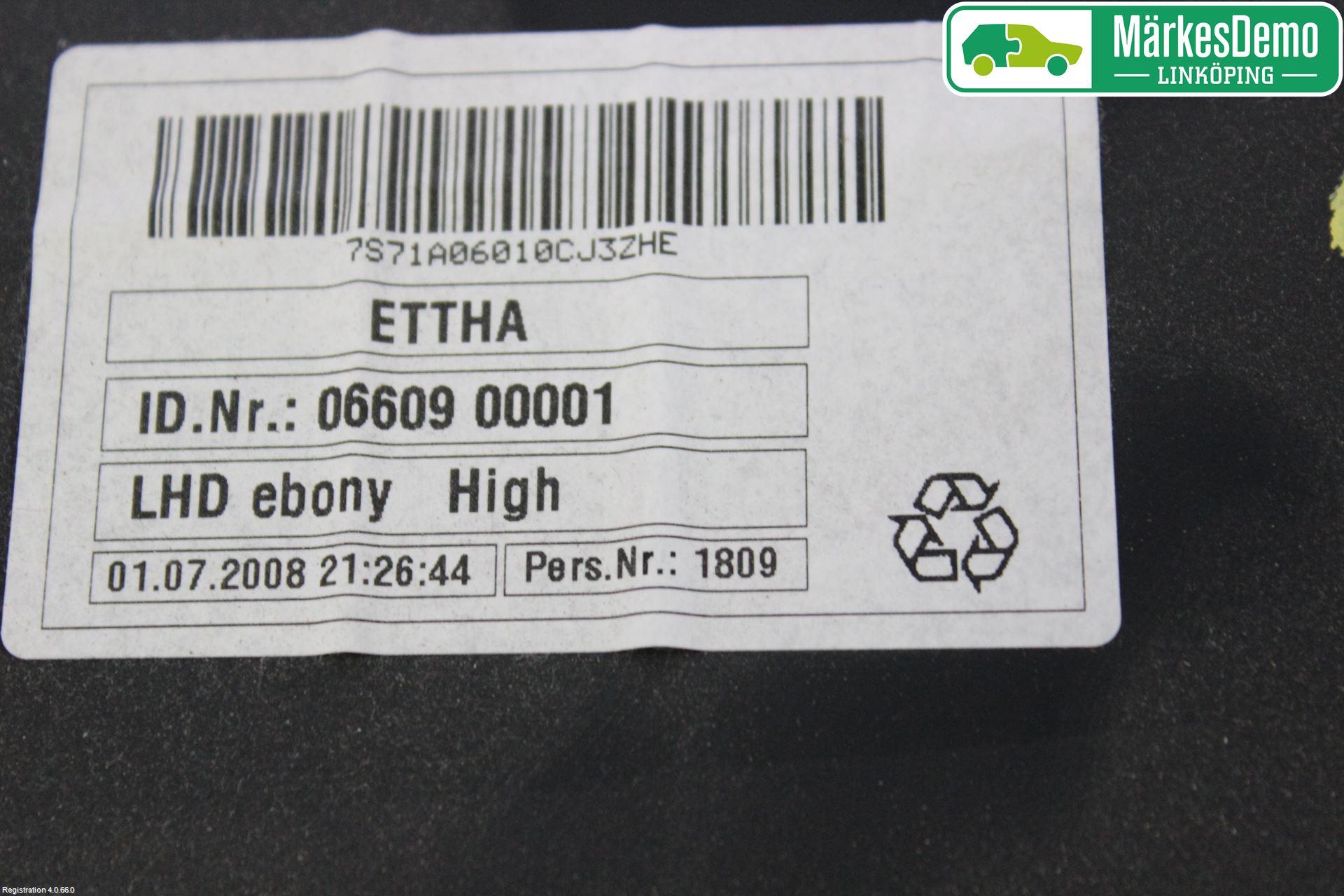 Ford MONDEO 07-15 Handskfack