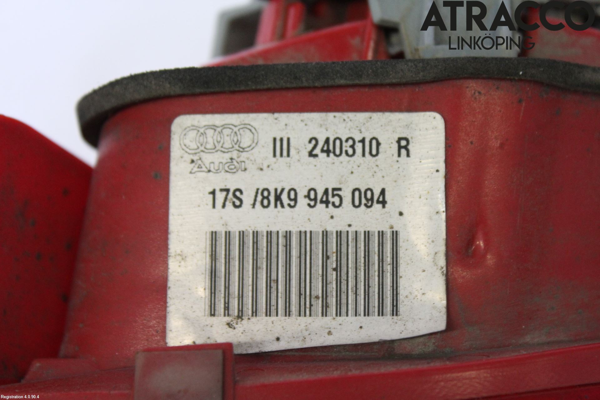 Audi A4/S4 08-11 Bakljus Lucka Hö