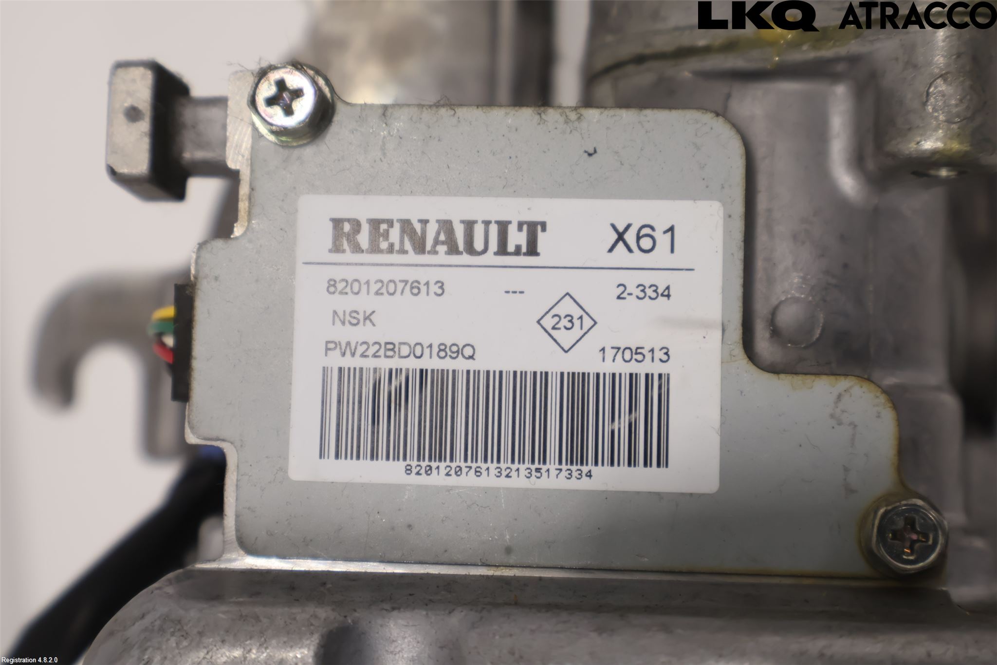 Renault KANGOO II 08-14 Rattaxelagg Med Inb Servo