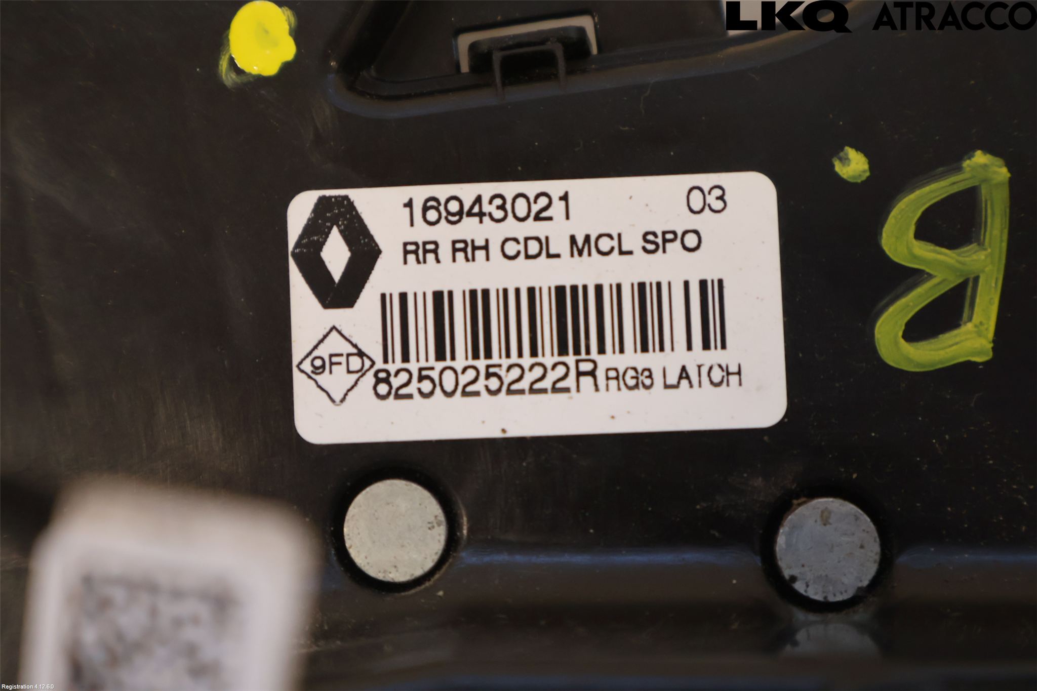 Renault MEGANE IV 16-23 Låskista-Dörrlås