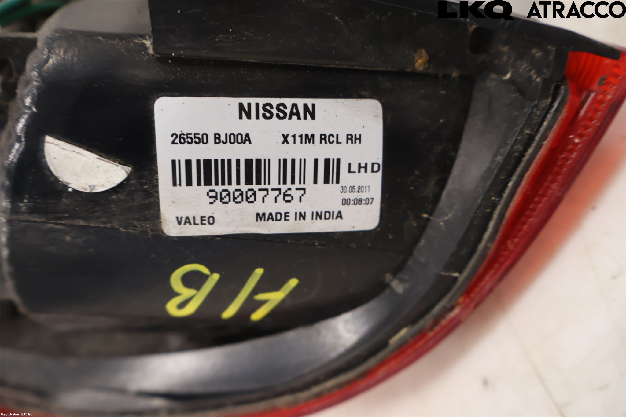 Nissan NV200/NV200 COMBI Bakljus Höger
