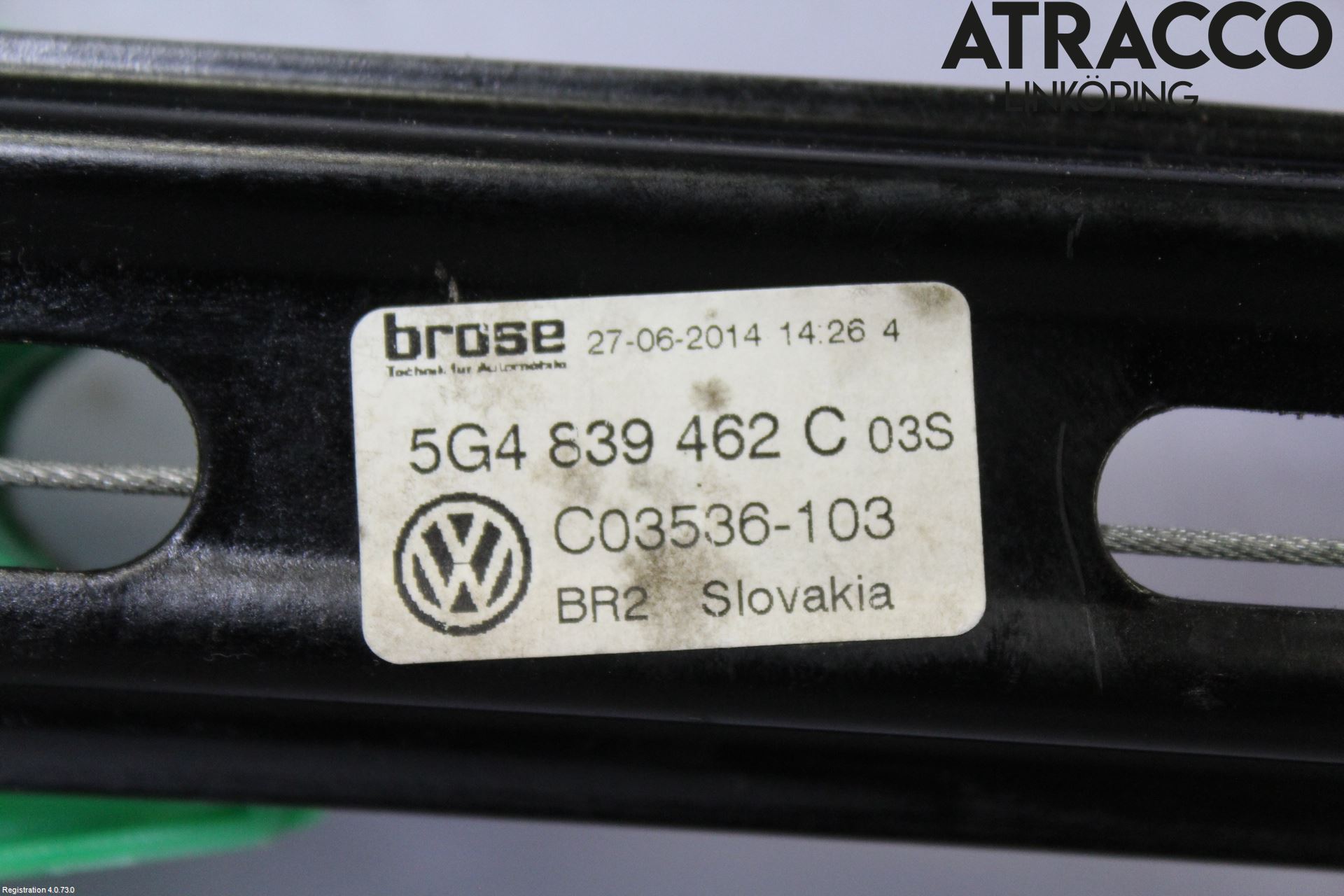 Volkswagen VW GOLF / E-GOLF VII 13-20 Fönsterhissmekanism