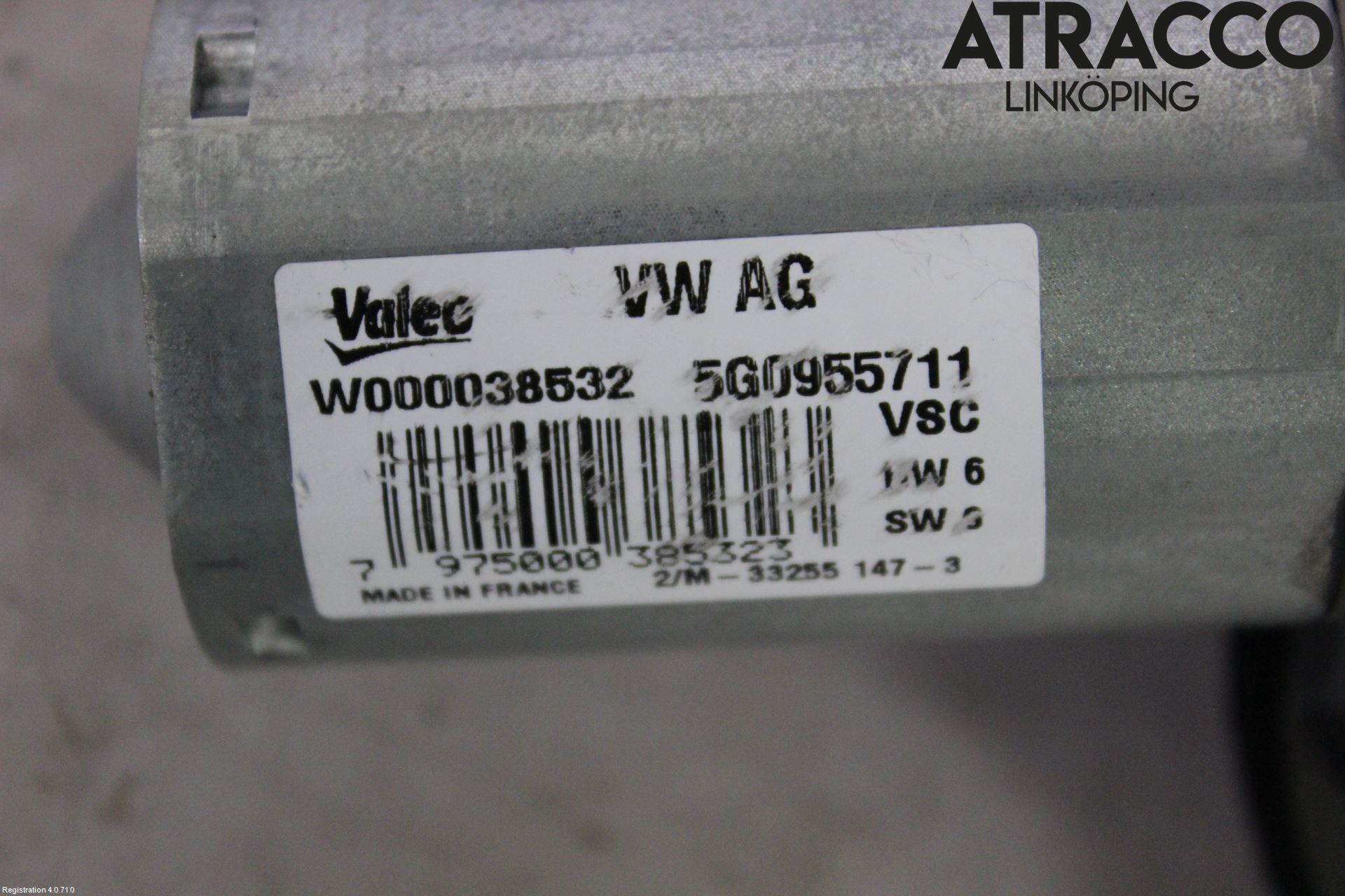 Volkswagen VW GOLF / E-GOLF VII 13-20 Torkarmotor Baklucka