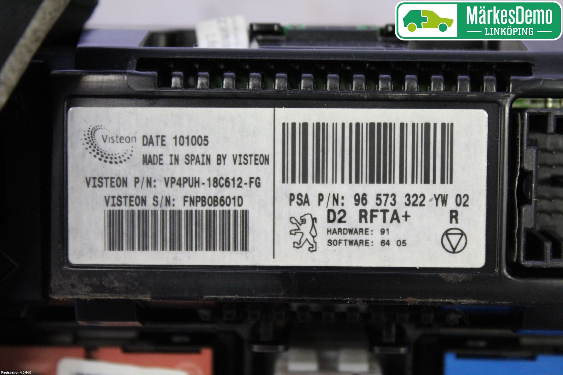 Peugeot 407 Ac Styrenhet Ac Manöveren