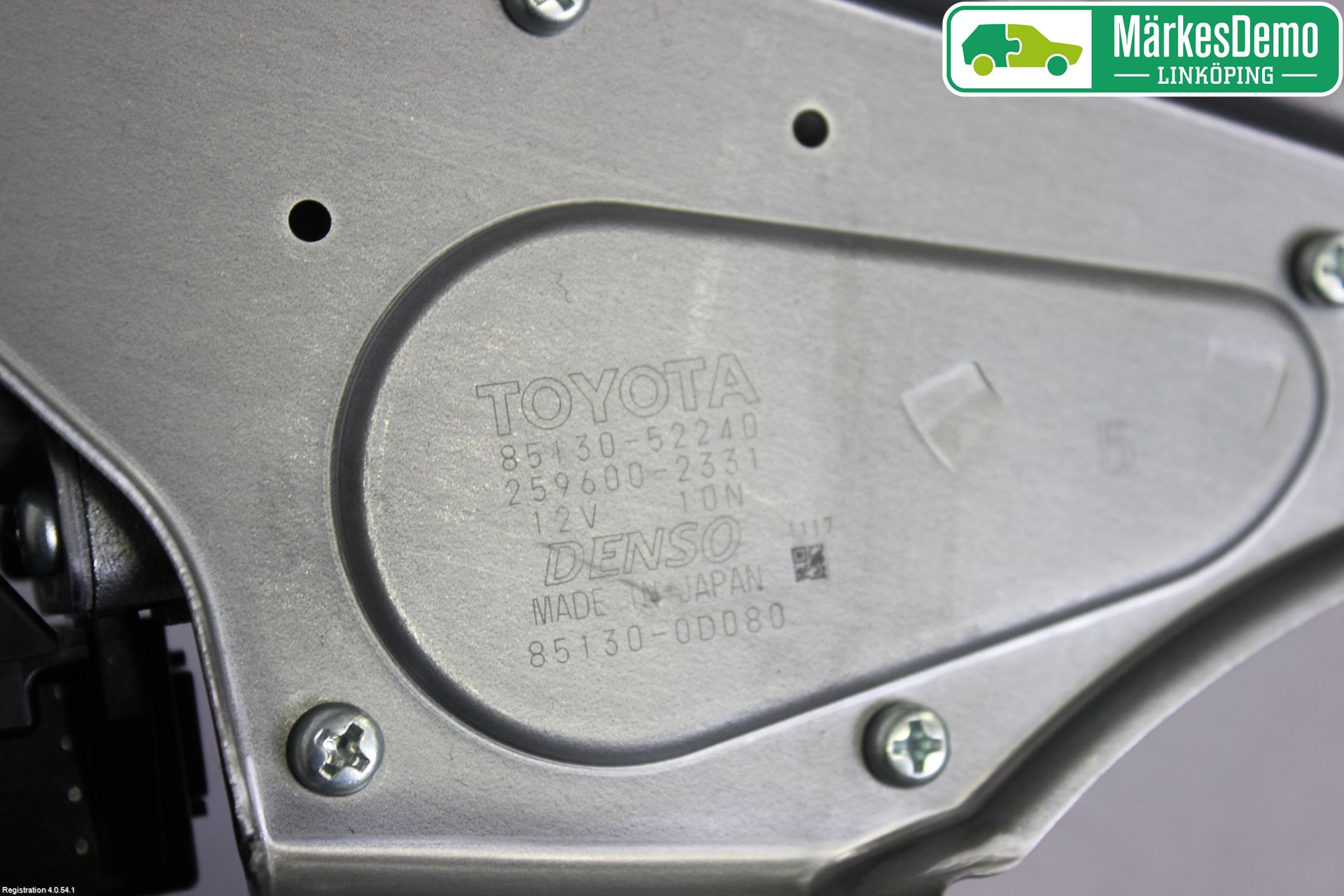 Toyota YARIS XP130 12-14 Torkarmotor Baklucka