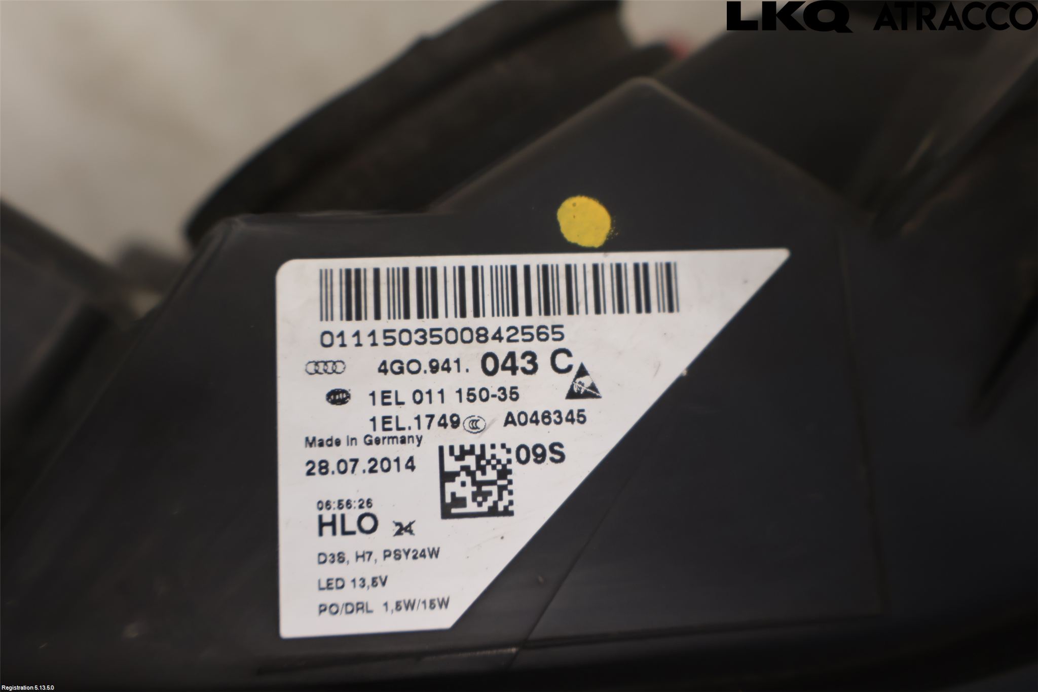 Audi A6/S6 4G 11-18 Strålkastare Vänster