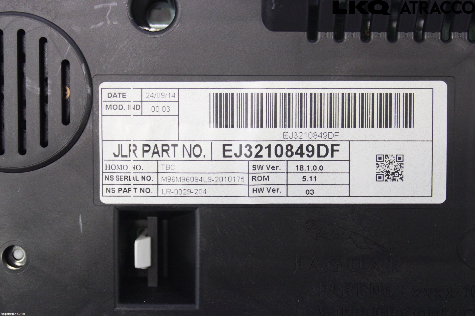Landrover LAND ROVER RANGE ROVER EVOQUE (L538) 11-18 Instrument Komb