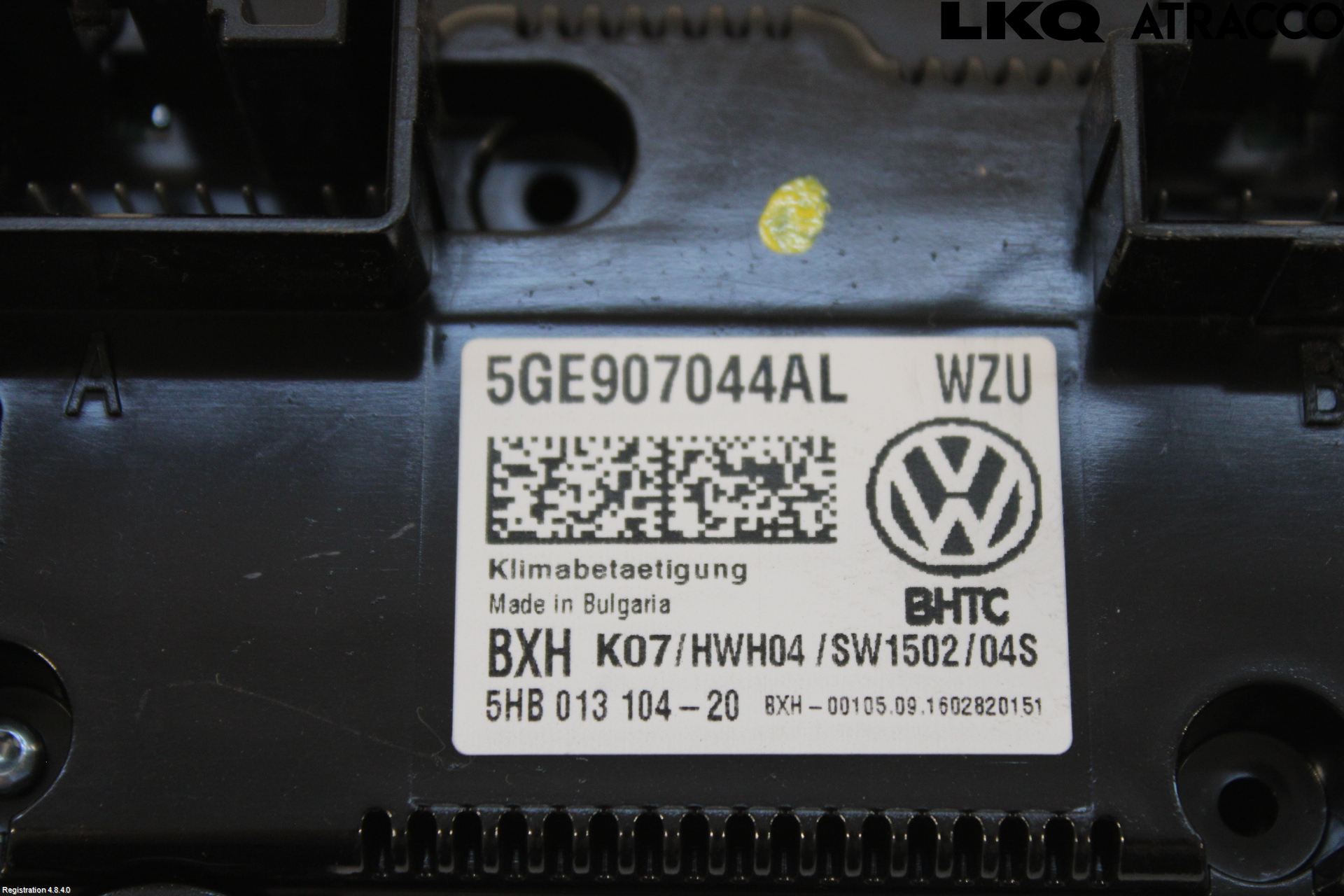 Volkswagen VW PASSAT 15-19 Ac Styrenhet Ac Manöveren