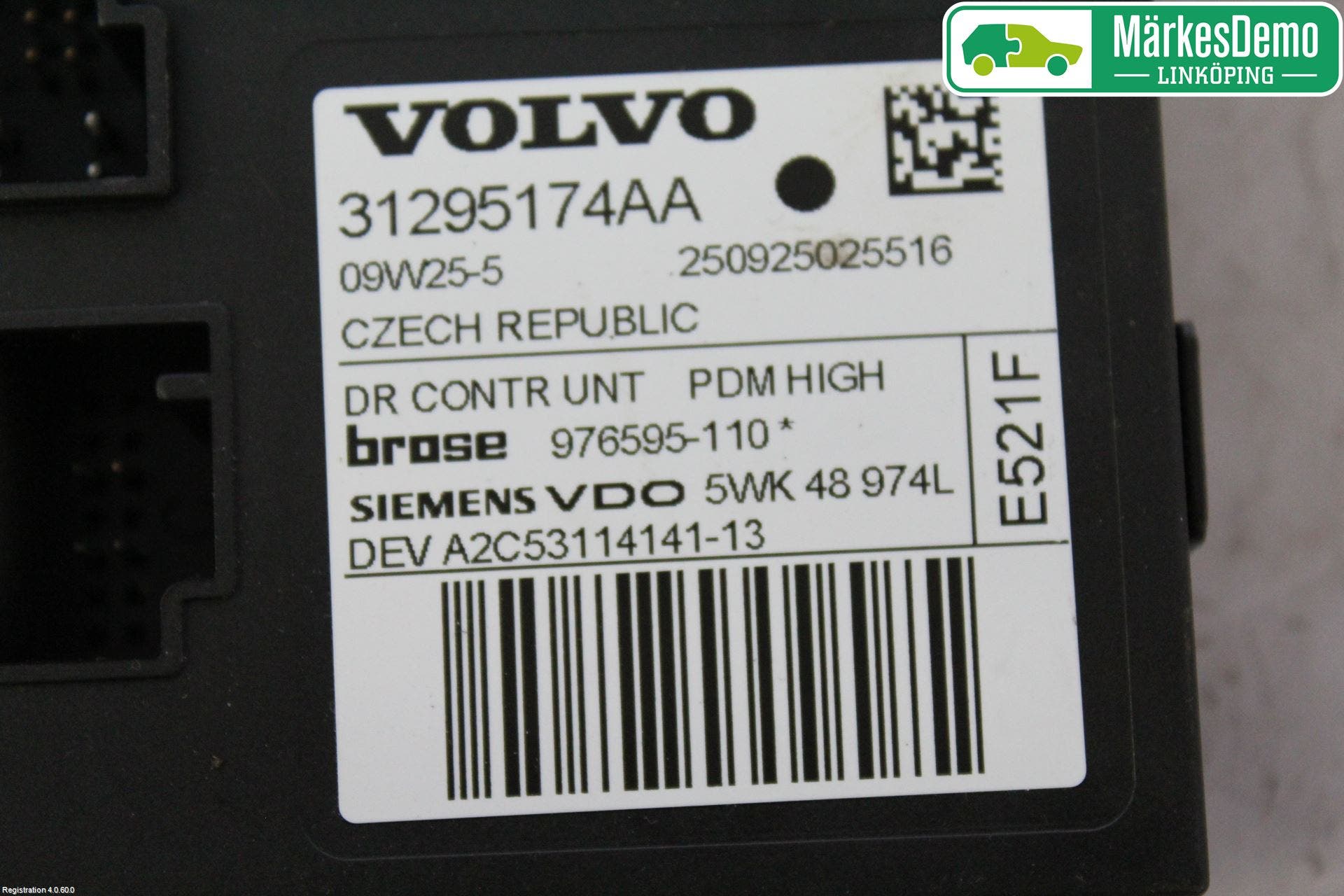 Volvo C30 07-10 Fönsterhissmotor