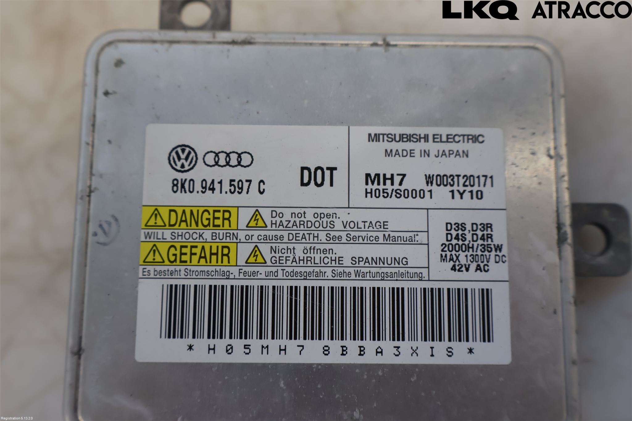 Volkswagen VW TIGUAN 07-16 Styrenhet Strålkastare