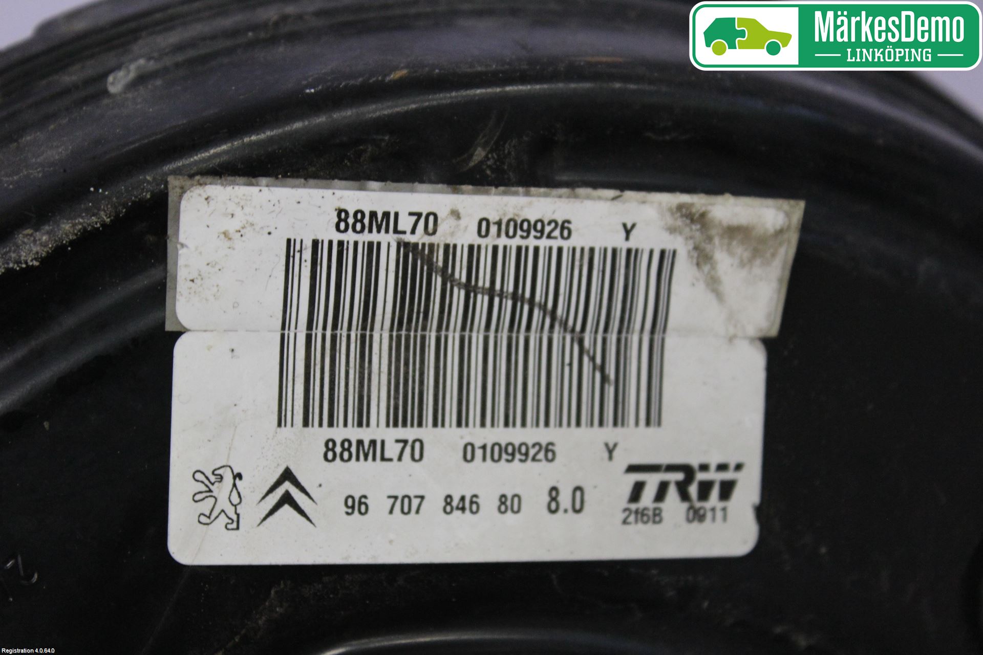 Peugeot PARTNER 16-18 Bromsservo