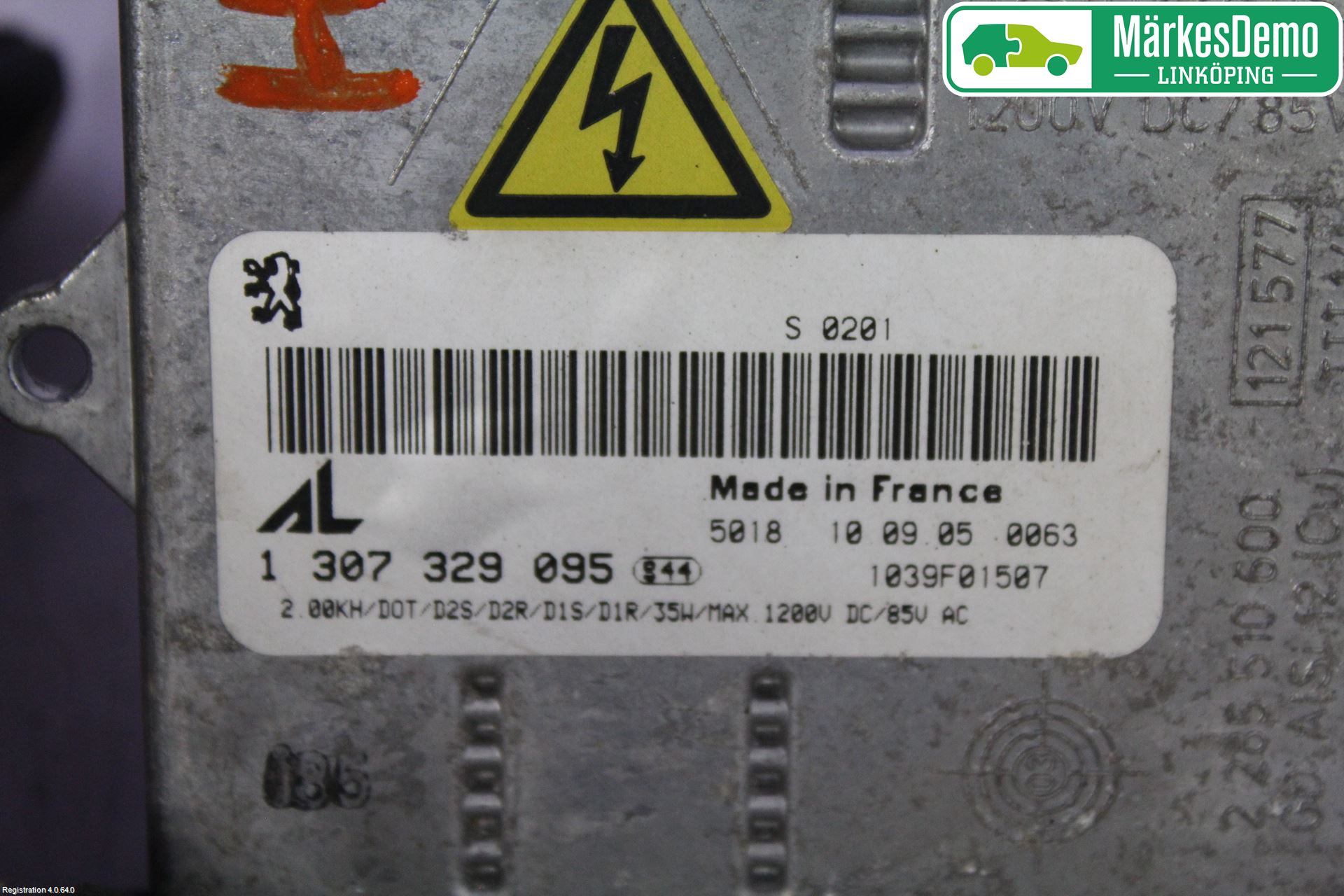 Peugeot 407 Styrenhet Strålkastare