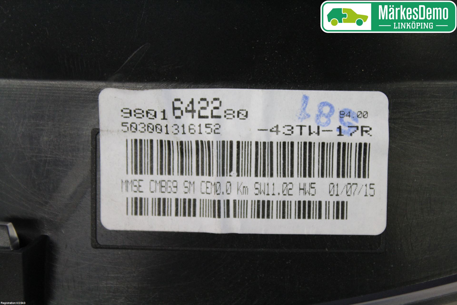 Peugeot PARTNER 16-18 Instrument Komb
