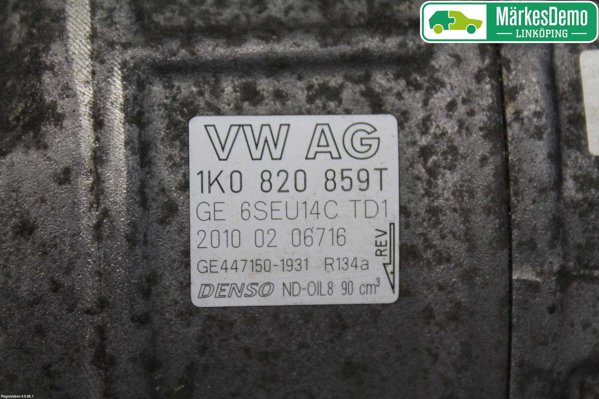 Volkswagen VW GOLF VI 09-13 Ac Kompressor