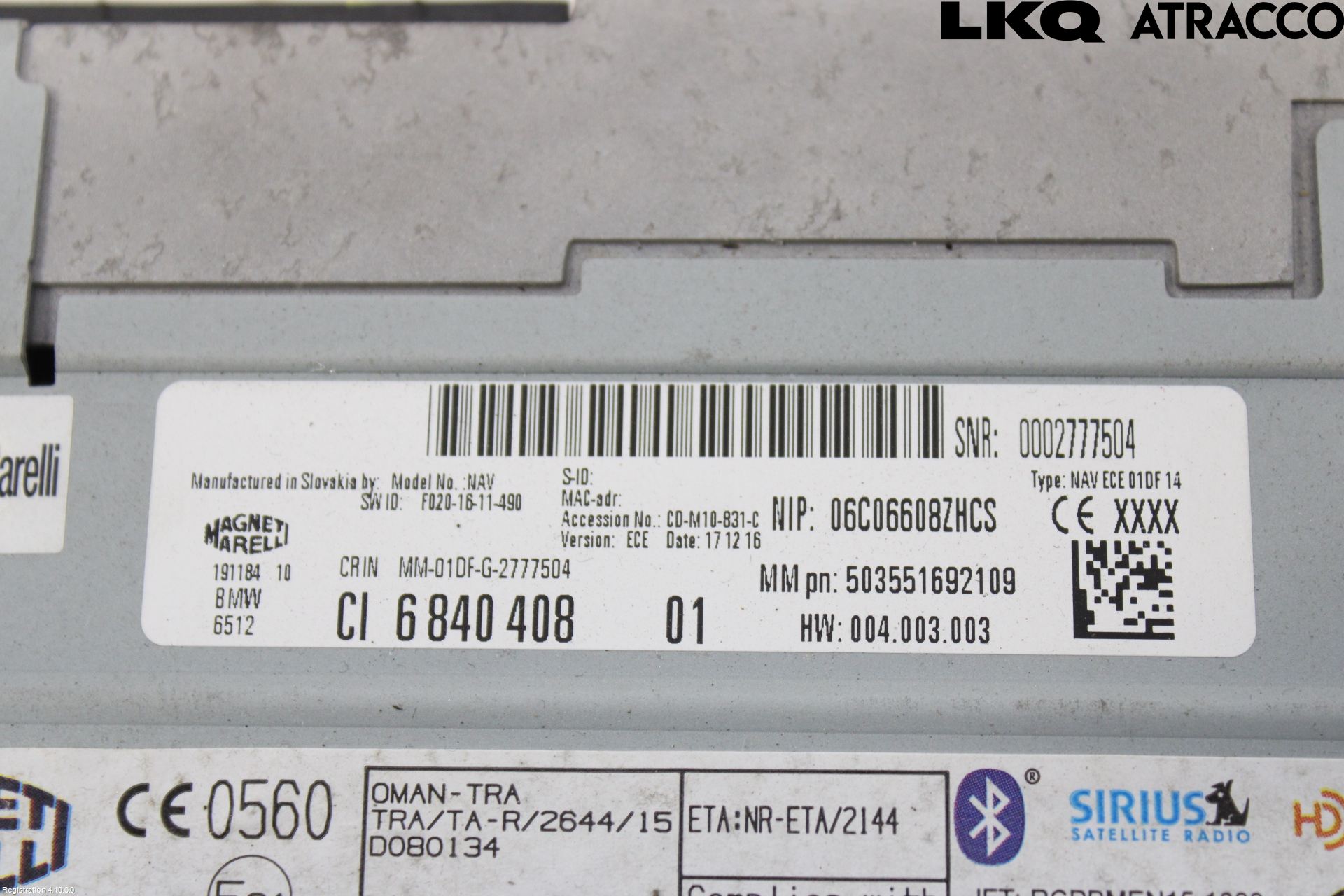 BMW X1 F48 15-22 Cd Radio - Multimediapanel