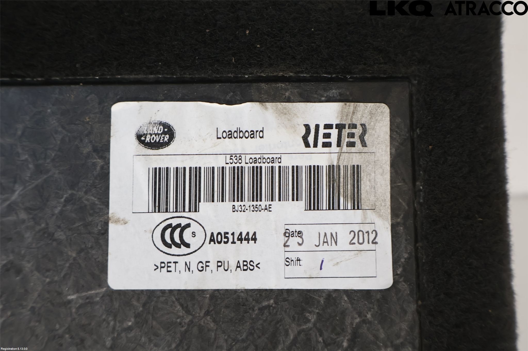 Landrover LAND ROVER RANGE ROVER EVOQUE (L538) 11-18 Bagage Golv
