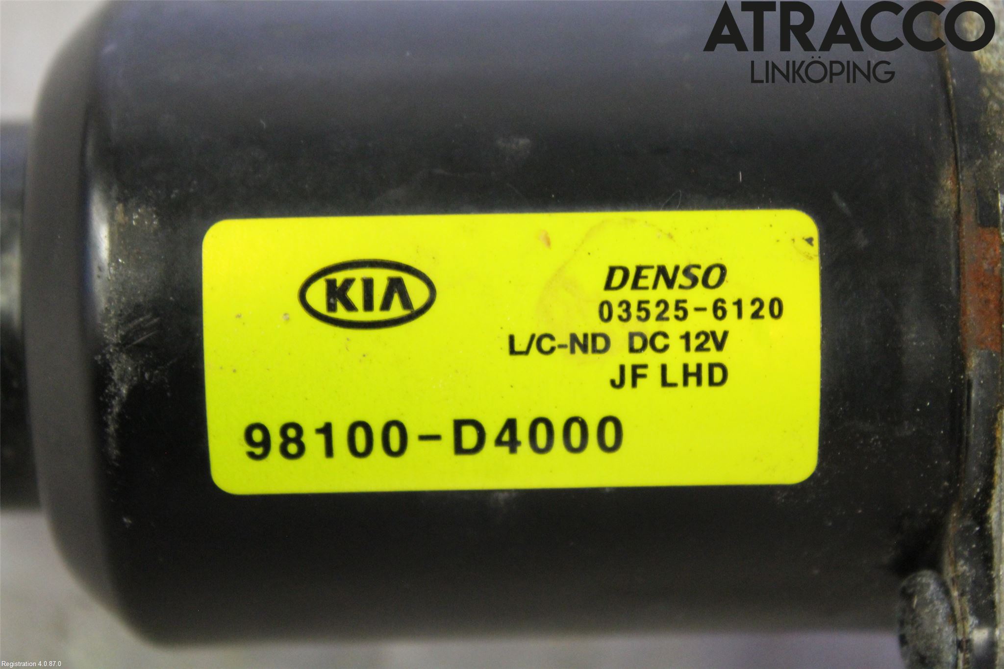 Kia OPTIMA 16-20 Torkarmotor Vindruta