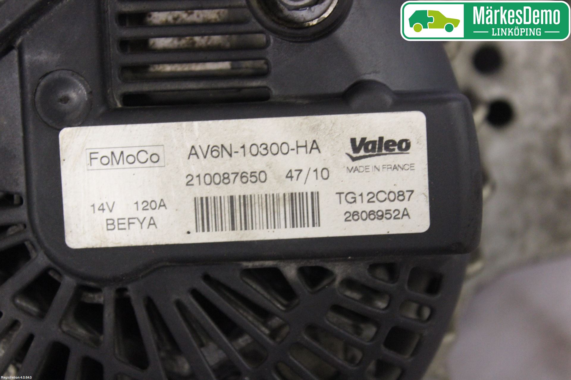 Ford FIESTA 09-12 Generator