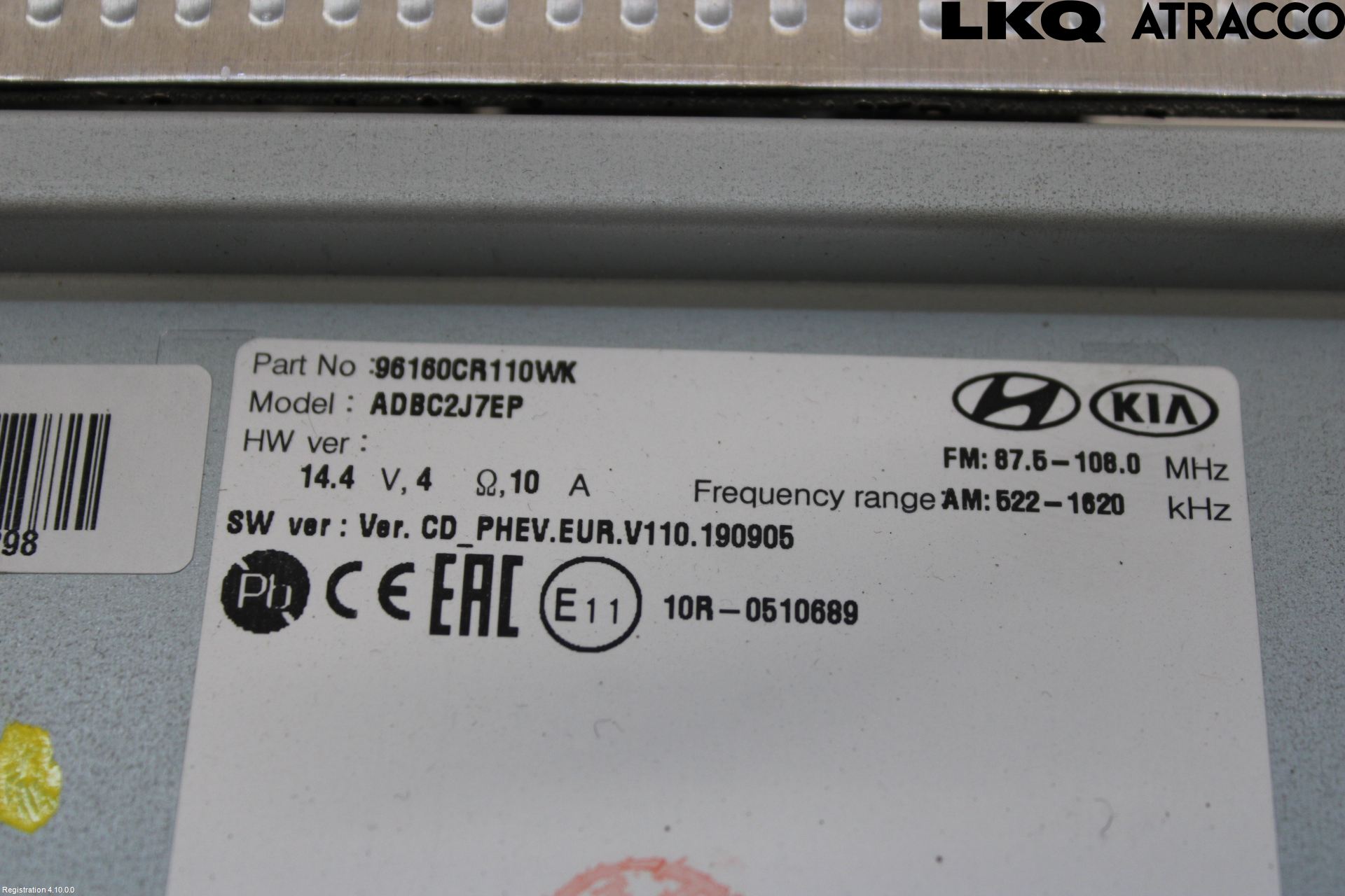 Kia CEED/CEED SW 19- Cd Radio - Multimediapanel