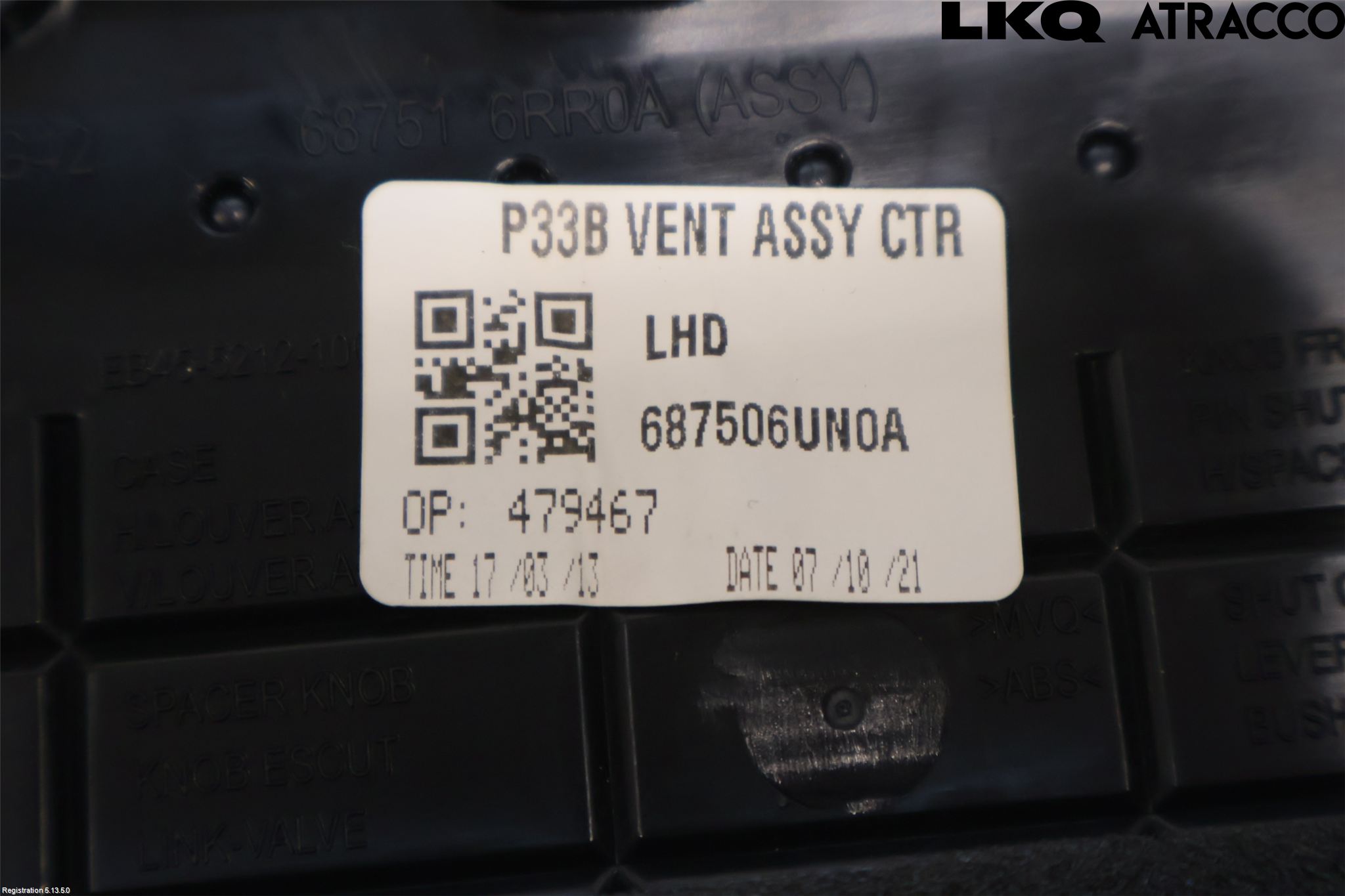 Nissan QASHQAI 21- Defrosterkanal-Munstycke