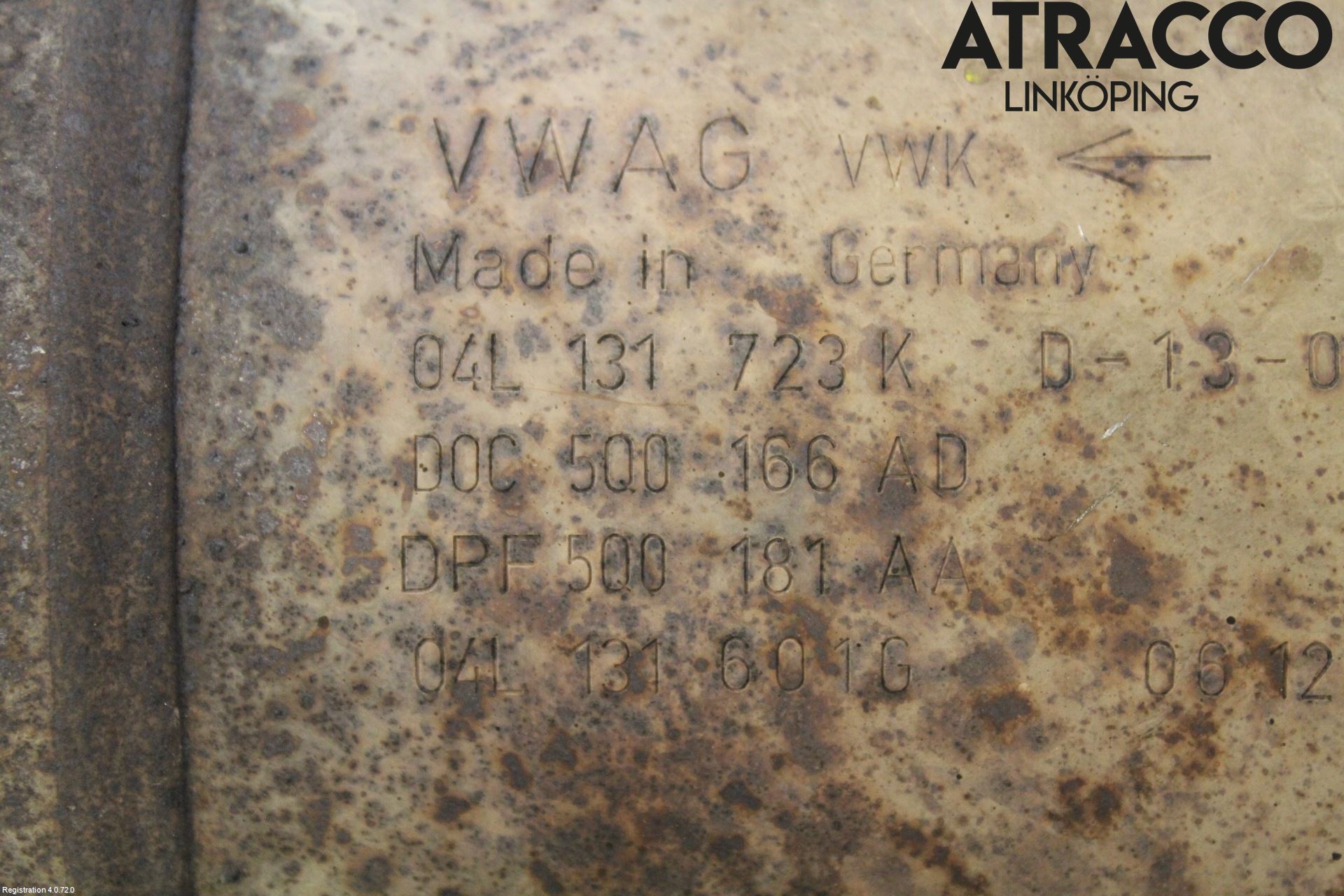 Volkswagen VW GOLF / E-GOLF VII 13-20 Avgas Partikelfilter